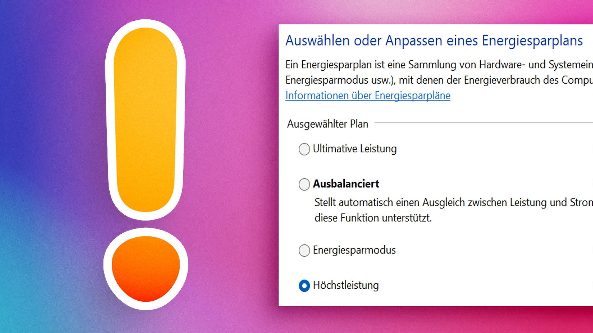 Guide: Laptops - Energiesparpläne in Windows: Darum ist Höchstleistung eine schlechte Wahl