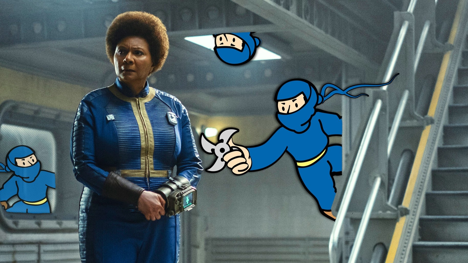 News: Fallout - Ihr habt ihn wahrscheinlich übersehen, aber so ist es ja auch gedacht - Vault 32 hat einen Ninja-Club