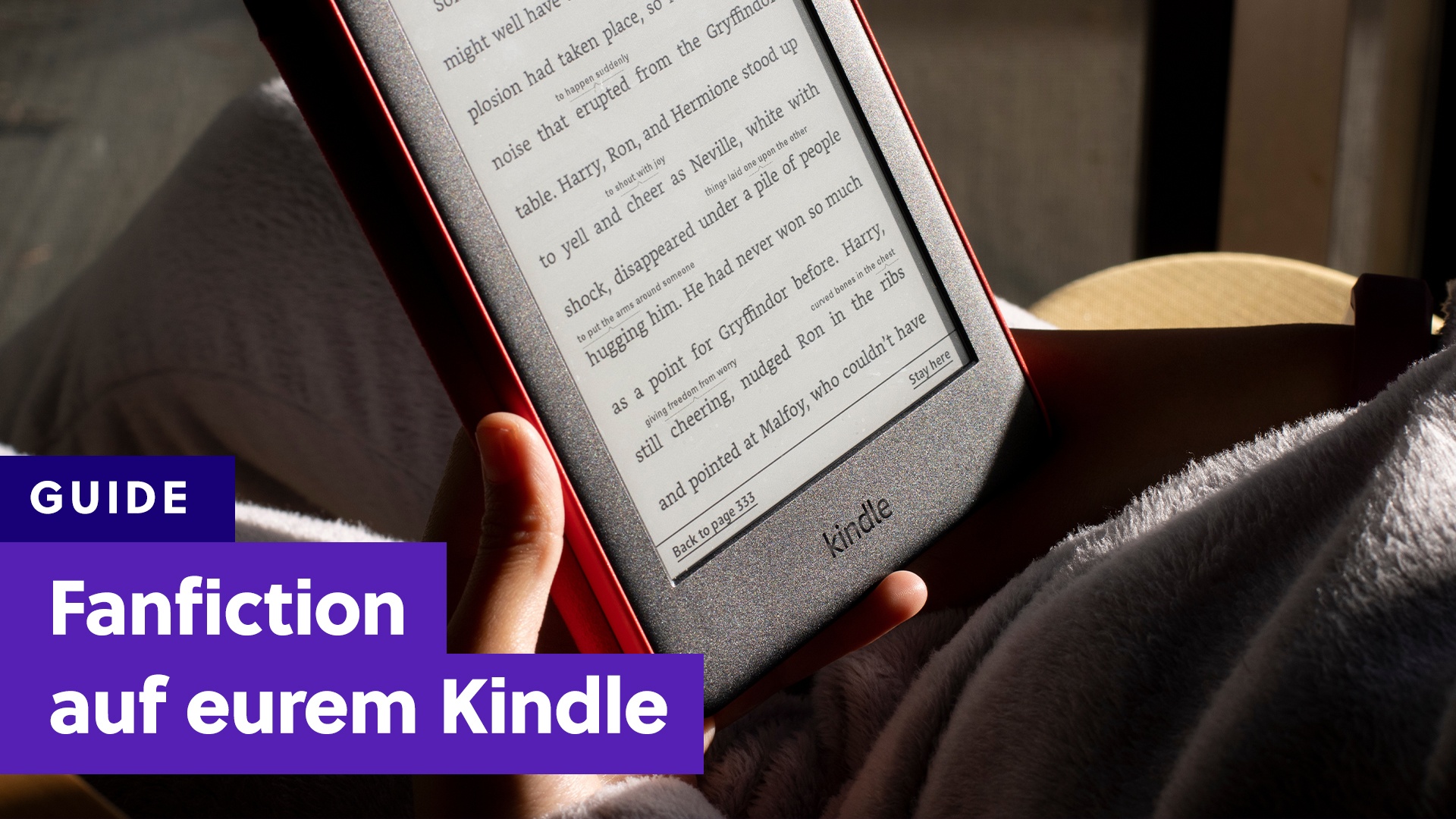 So übertragt und lest ihr Fanfiction auf euren Kindle