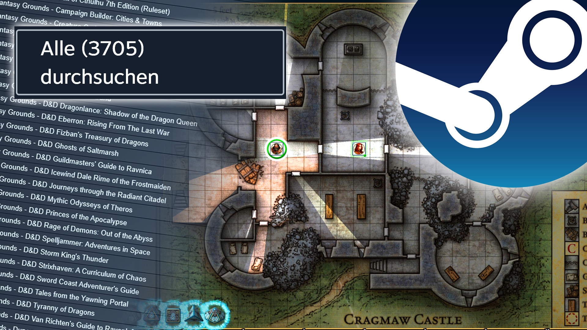 News: Fast 4.000 DLCs auf Steam - Diesen Rekord hält ein Programm, mit dem ihr jedes Tabletop-System spielen könnt