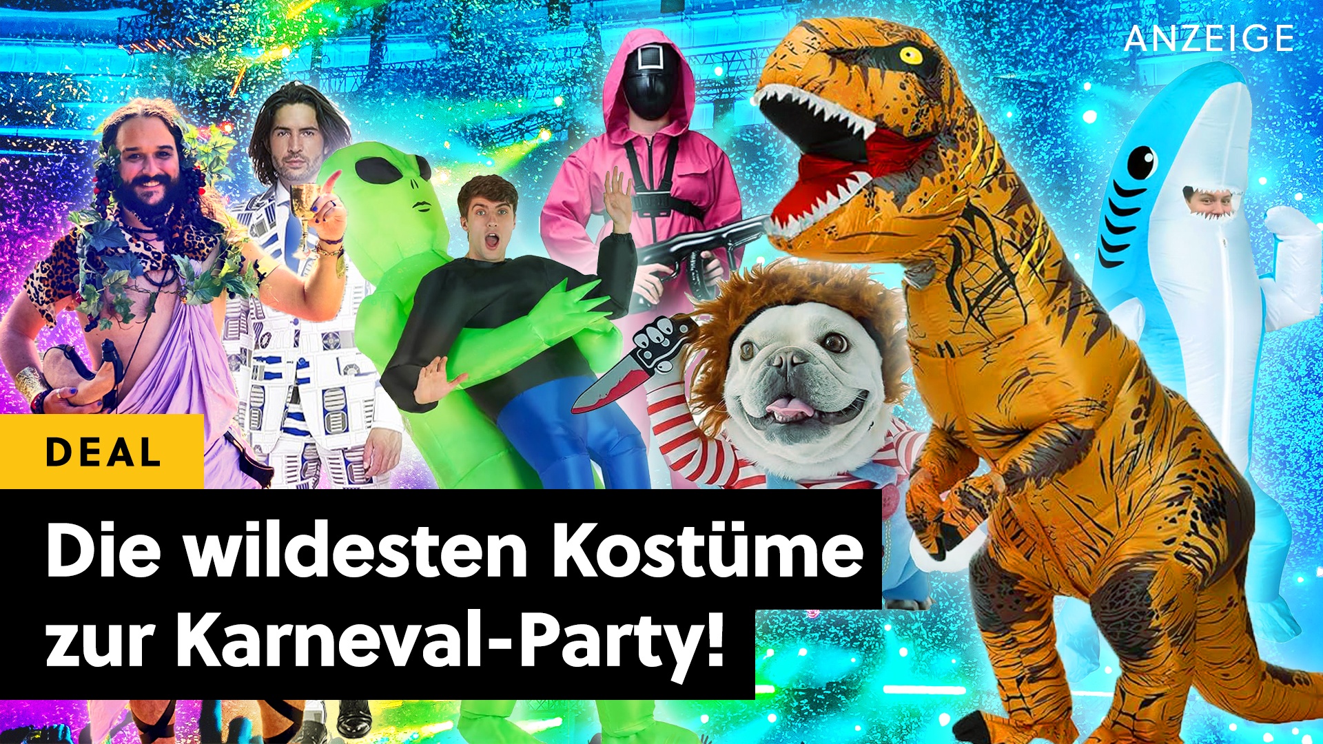 Deals: Kostüm-Wahn - Mit diesen Kostümen seid ihr die Stars auf jeder Karneval-Party! [Anzeige]