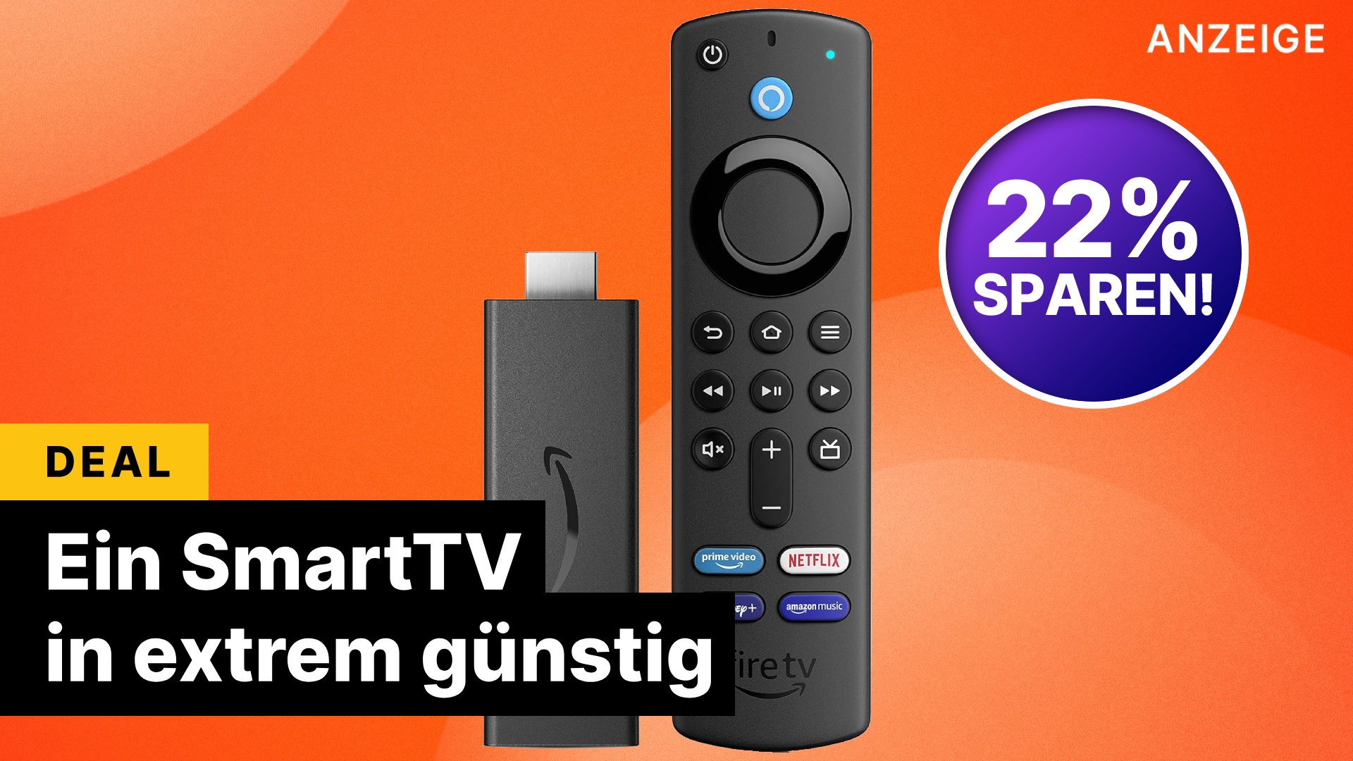 Statt über tausend Euro SmartTV tuts auch ein 35€ Gadget, das gerade im Angebot ist!