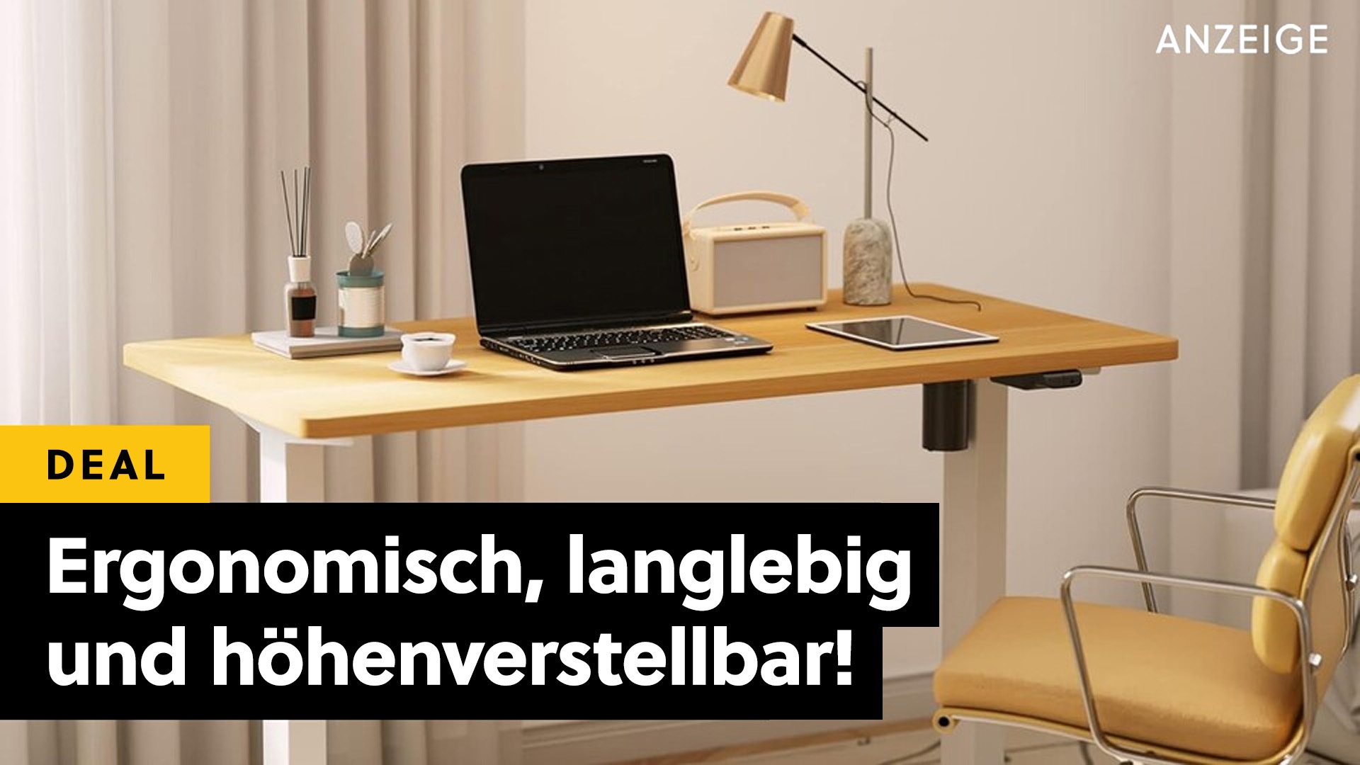 Tischbein hebe dich: Ohne diesen höhenverstellbaren Schreibtisch mach ich keinen Finger mehr im Homeoffice krumm!