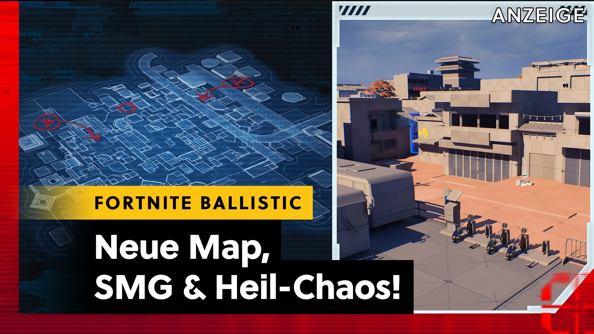 Promotion/Advertorial: Fortnite Ballistic - Neue SMG, Heilgranate & Map [Anzeige]