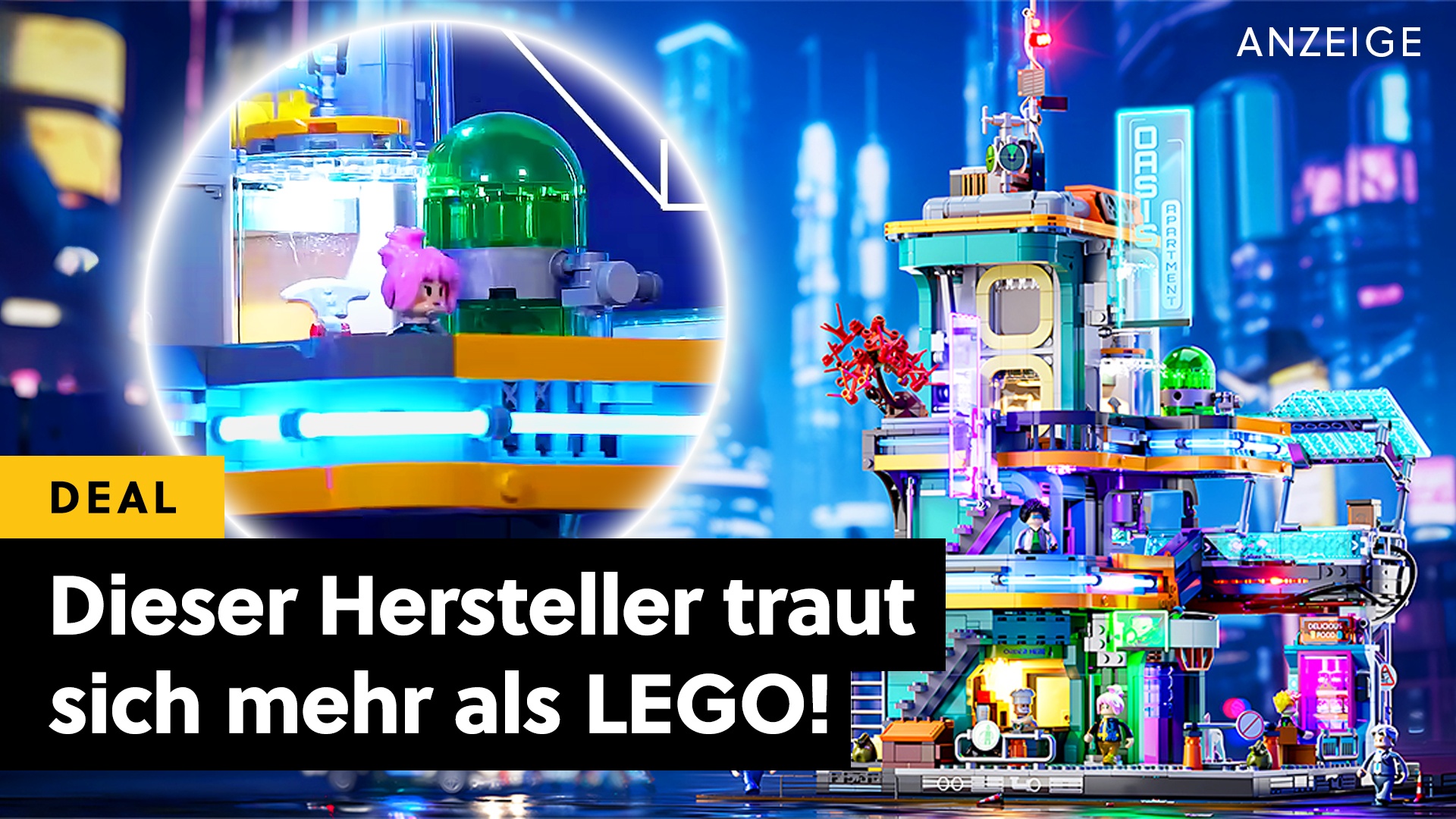 Deals: Cyberpunk - Set von LEGO-Alternative hat sogar einen kybernetischen Hund! [Anzeige]