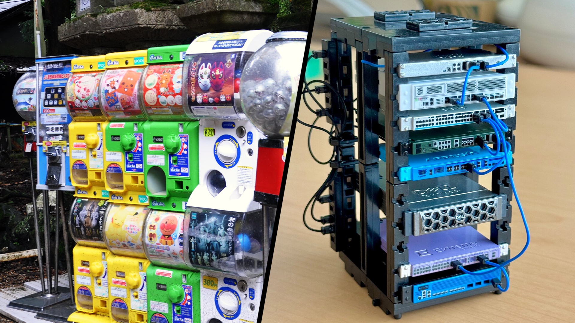 Mini-Server - In Japan könnt ihr euch ein klitzekleines Regal mit Servern bauen – Die Teile dazu müsst ihr allerdings erspielen