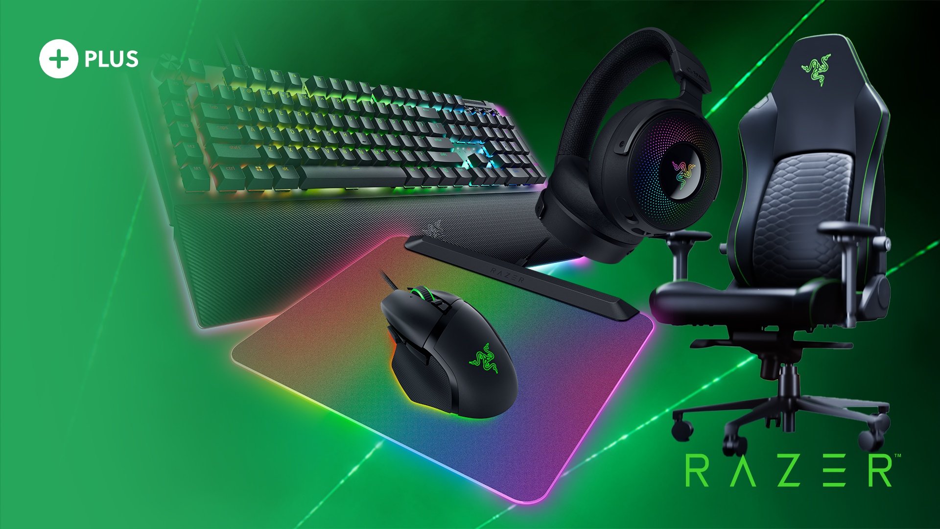 Plus - News: Für Plus-User - Gewinnt eines von zwei Razer-Hardwarepaketen im Wert von je 1.7000 €