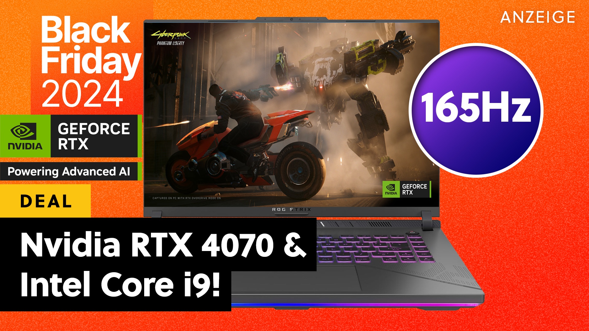 Nvidia RTX 4070 & Intel Core i9: Dieser ASUS Gaming-Laptop verpasst der Konkurrenz zum Black Friday eine Preis-Leistungs-Kahlrasur!