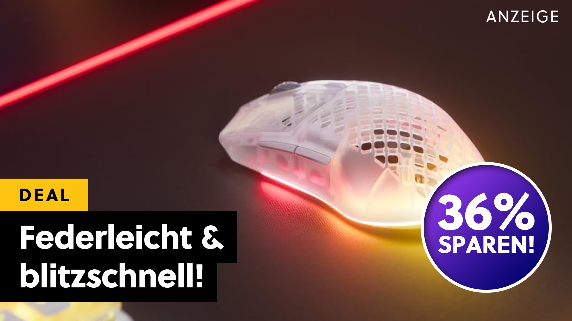 Logitech muss sich jetzt warm anziehen: Wireless Gaming-Maus von SteelSeries schon jetzt im Black Friday-Stil reduziert!