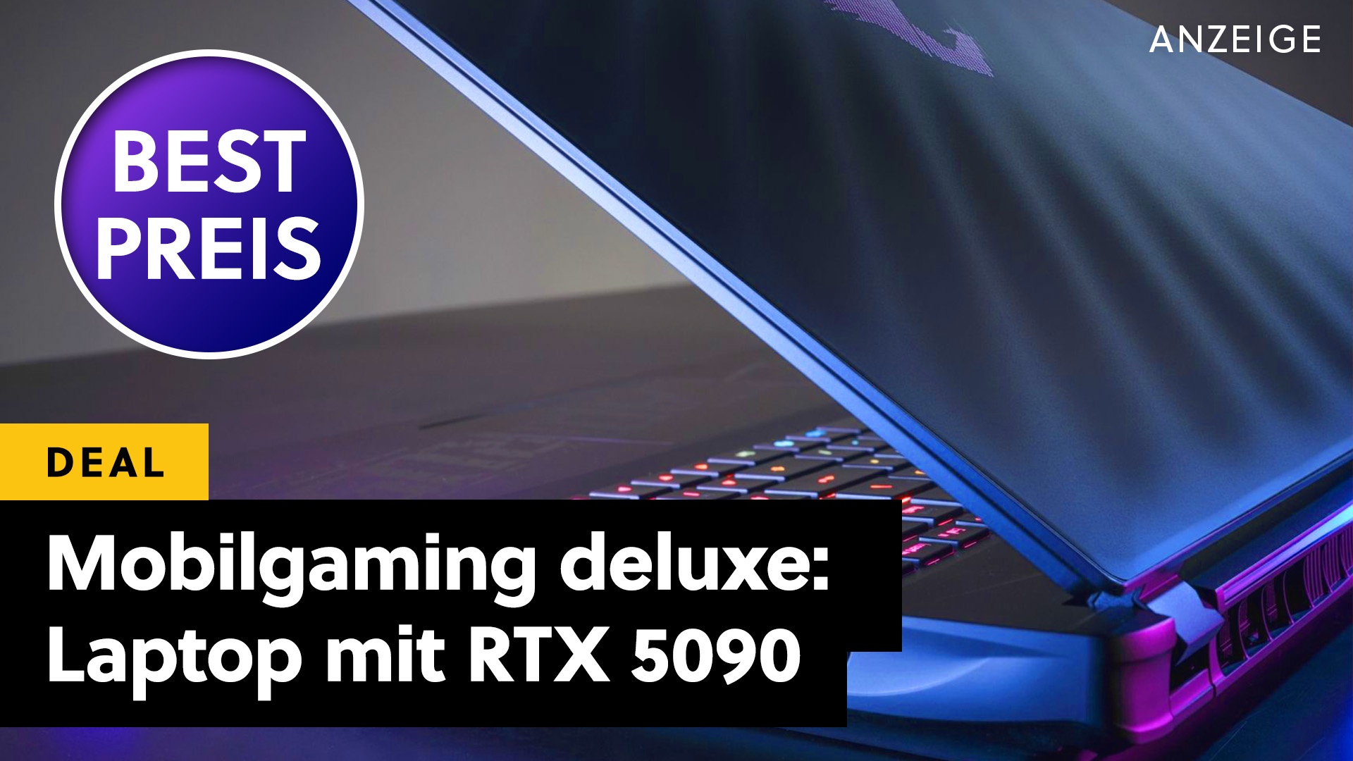 Deals: Mobiler Luxus - Luxus-Laptop mit RTX 5090 und 64 GB RAM im Angebot bei MediaMarkt [Anzeige]