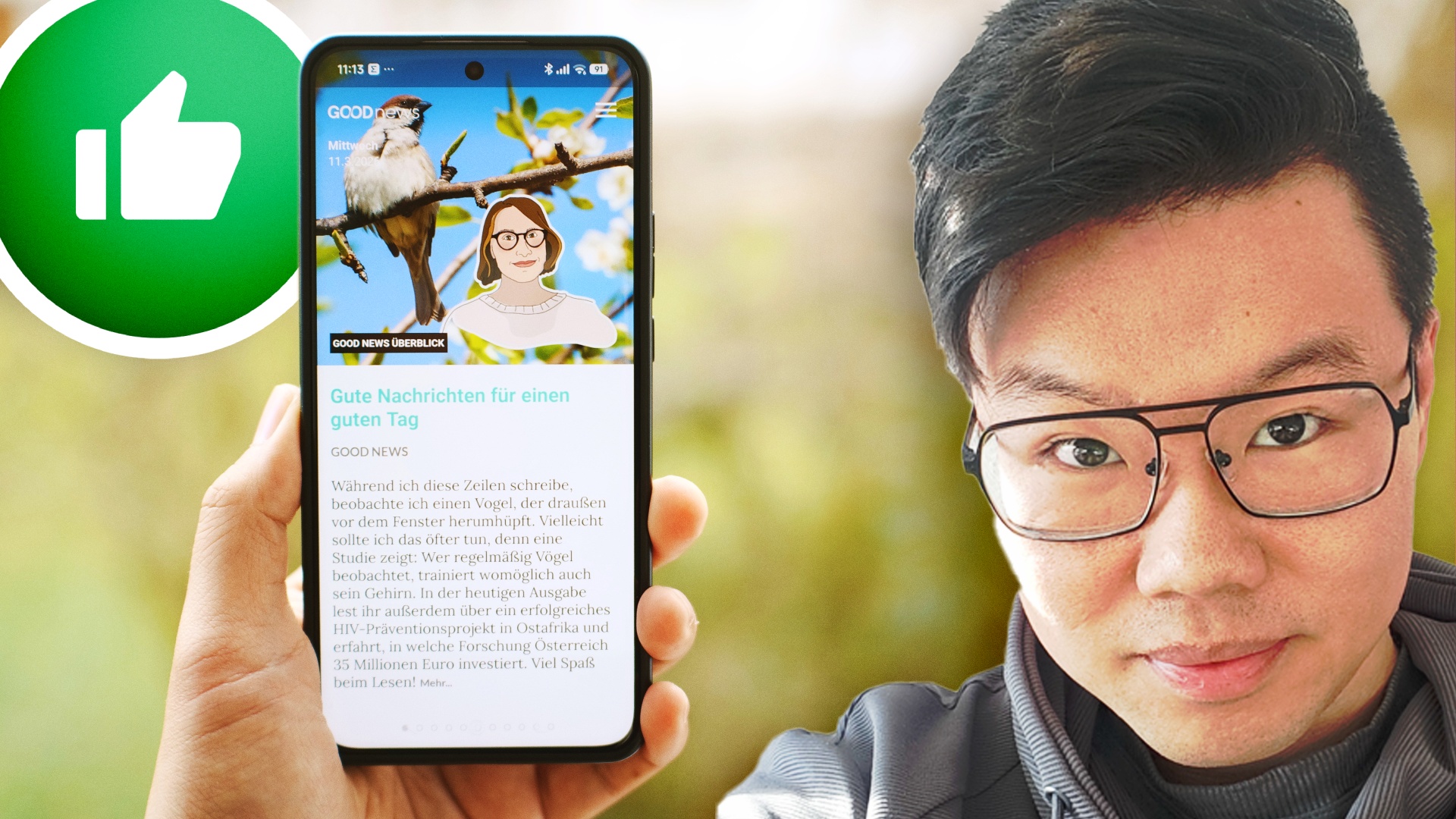 Apps - Eine kostenlose App aus Deutschland zeigt mir jeden Tag, dass die Welt gar nicht so düster ist wie gedacht