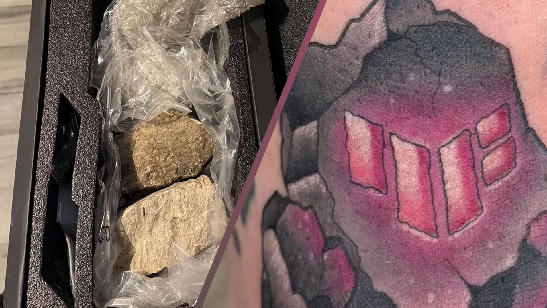 Besonderes Tattoo - Warum ein Gamer nun ein Stein-Tattoo mit Asus-Logo trägt