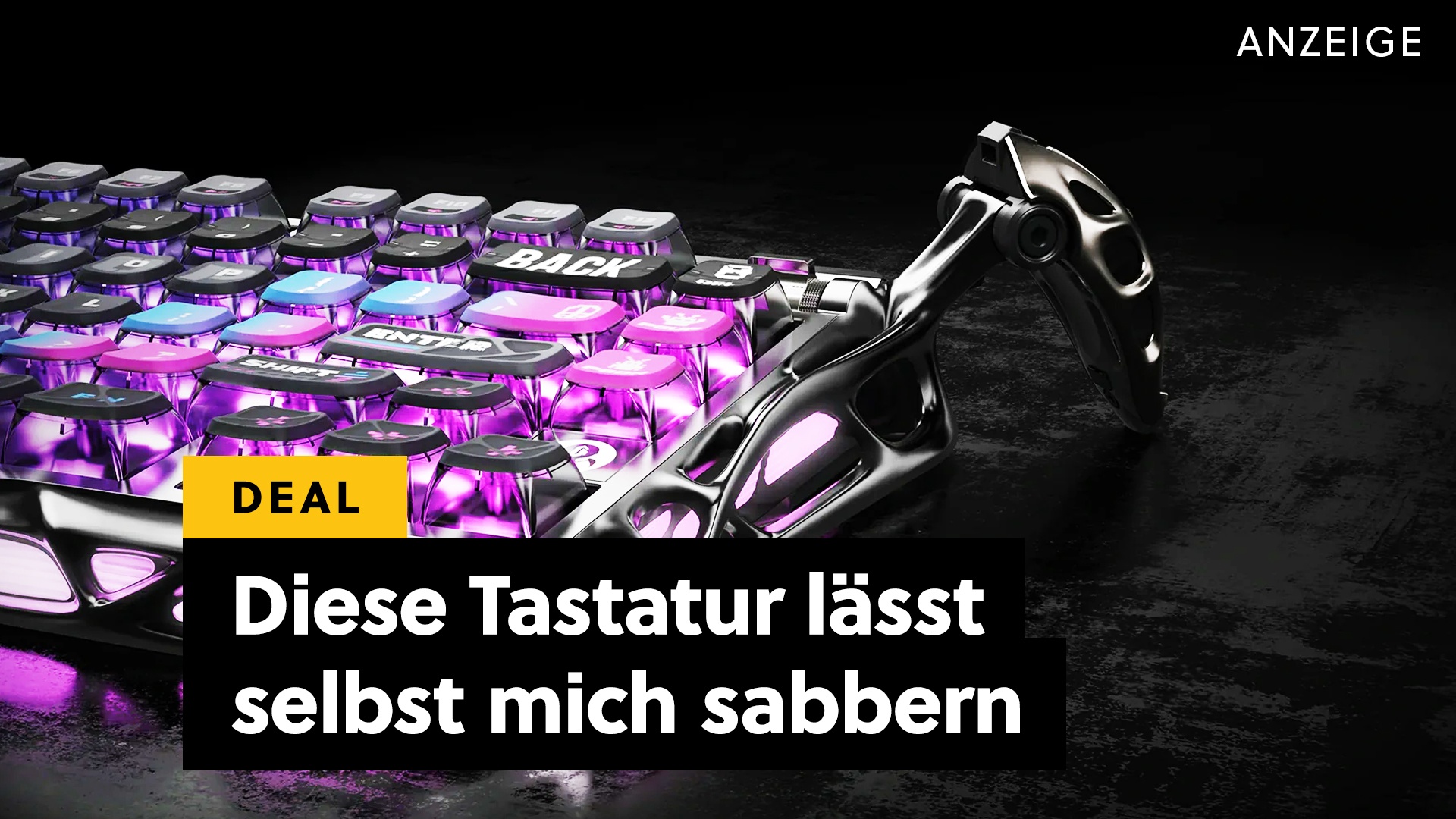 Deals: Tastatur - Diese wunderschöne Tastatur erinnert an Cyberpunk [Anzeige]