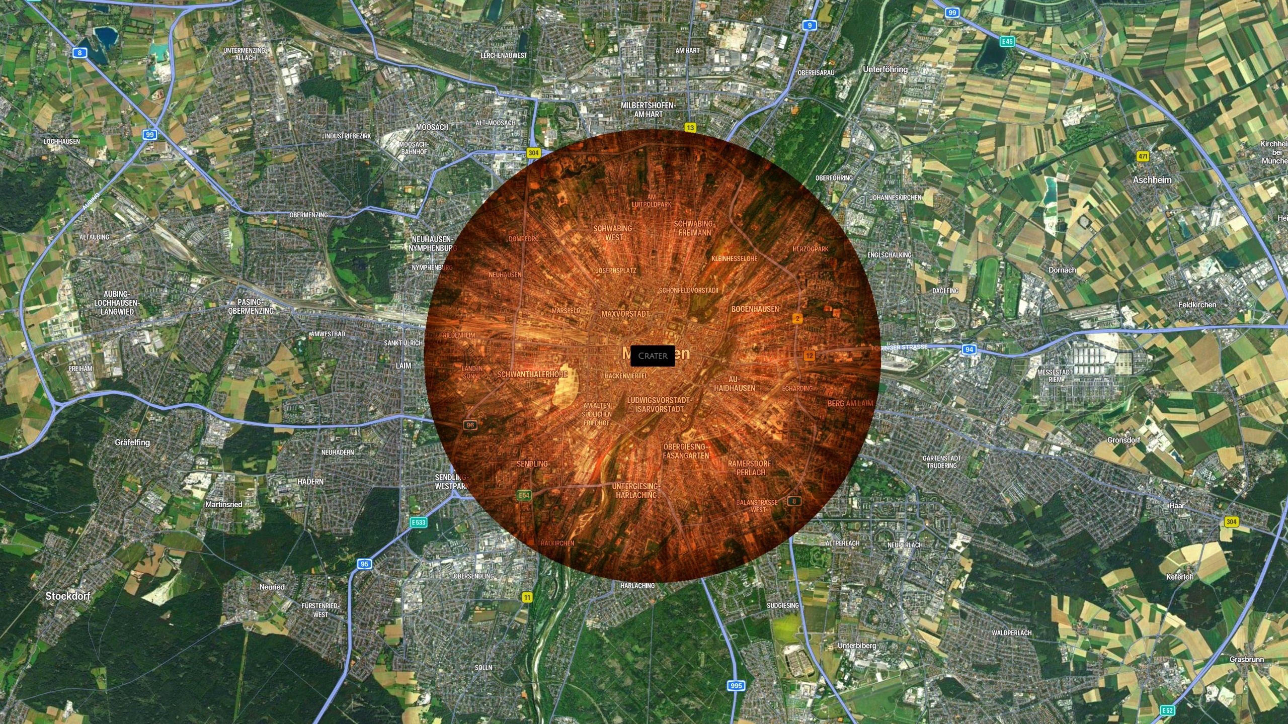 Este mapa interactivo le muestra lo que sucede cuando un asteroide golpea su ciudad natal.