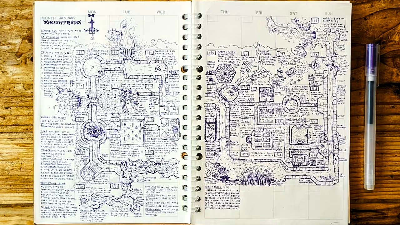 News: Dungeons & Dragons - Jemand hat einen Mega-Dungeon entworfen und auf einer einzigen Seite steht mehr Lore als in vielen Spielen steckt
