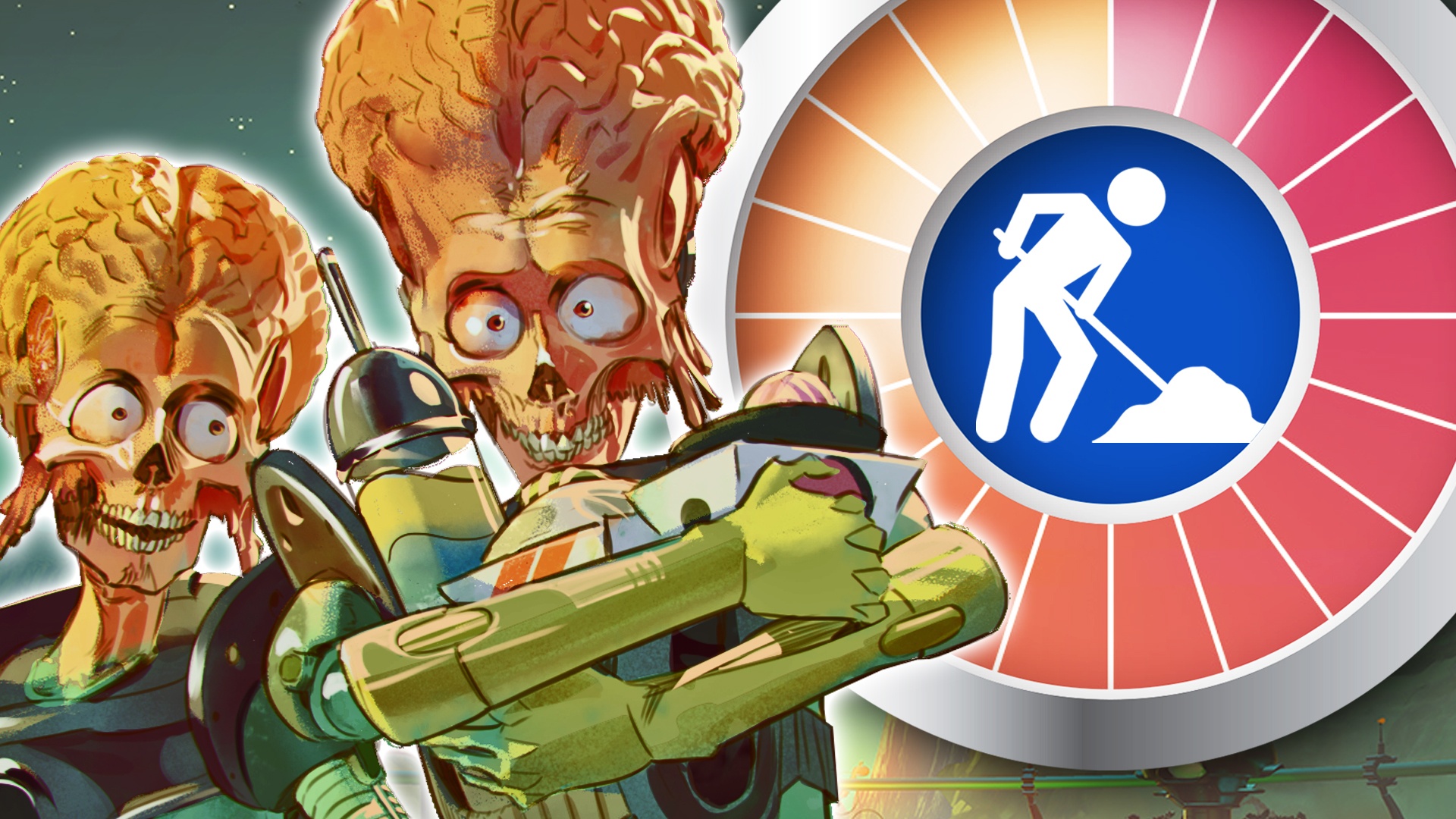 Plus - Test: Mars Attracts - Early-Access-Test: Ein kultiger Sci-Fi-Film der 90er-Jahre wird zum abgedrehten Aufbauspiel