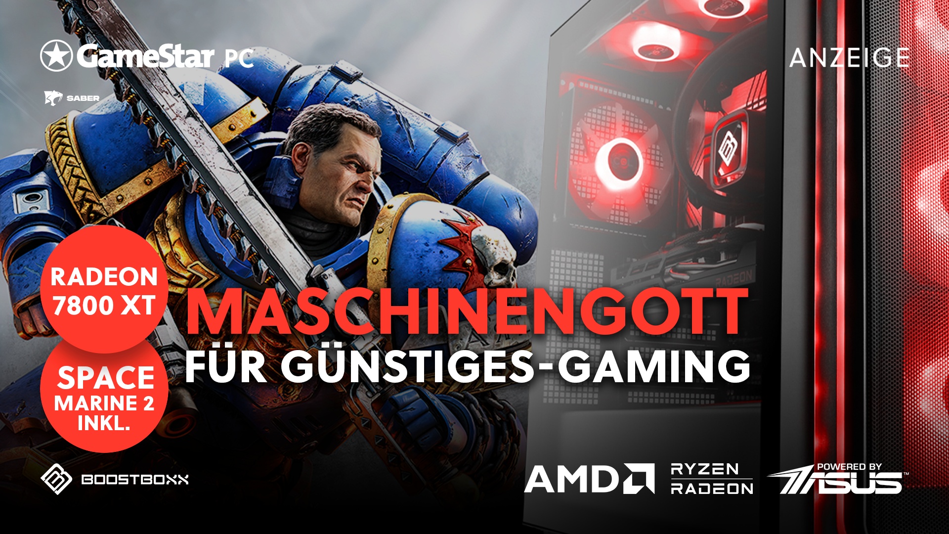 Schlüpft in die Rüstung eines Ultramarines - mit der Vollversion im Bundle zum Preis-Leistungs-PC für maximale Details