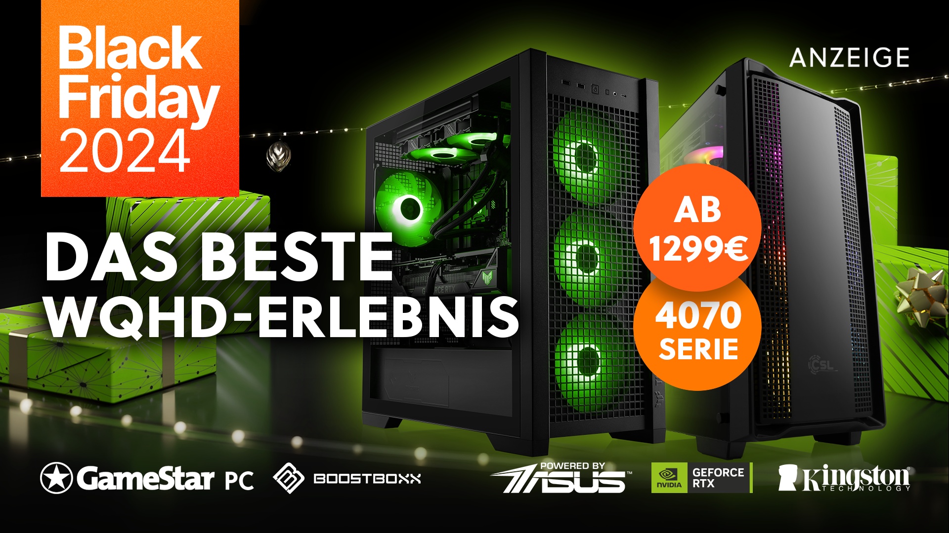 Preis-Leistungs-Perfektion zum Black Friday - So günstig habt ihr Gaming-PCs mit Nvidia-Grafikkarten noch nie gesehen