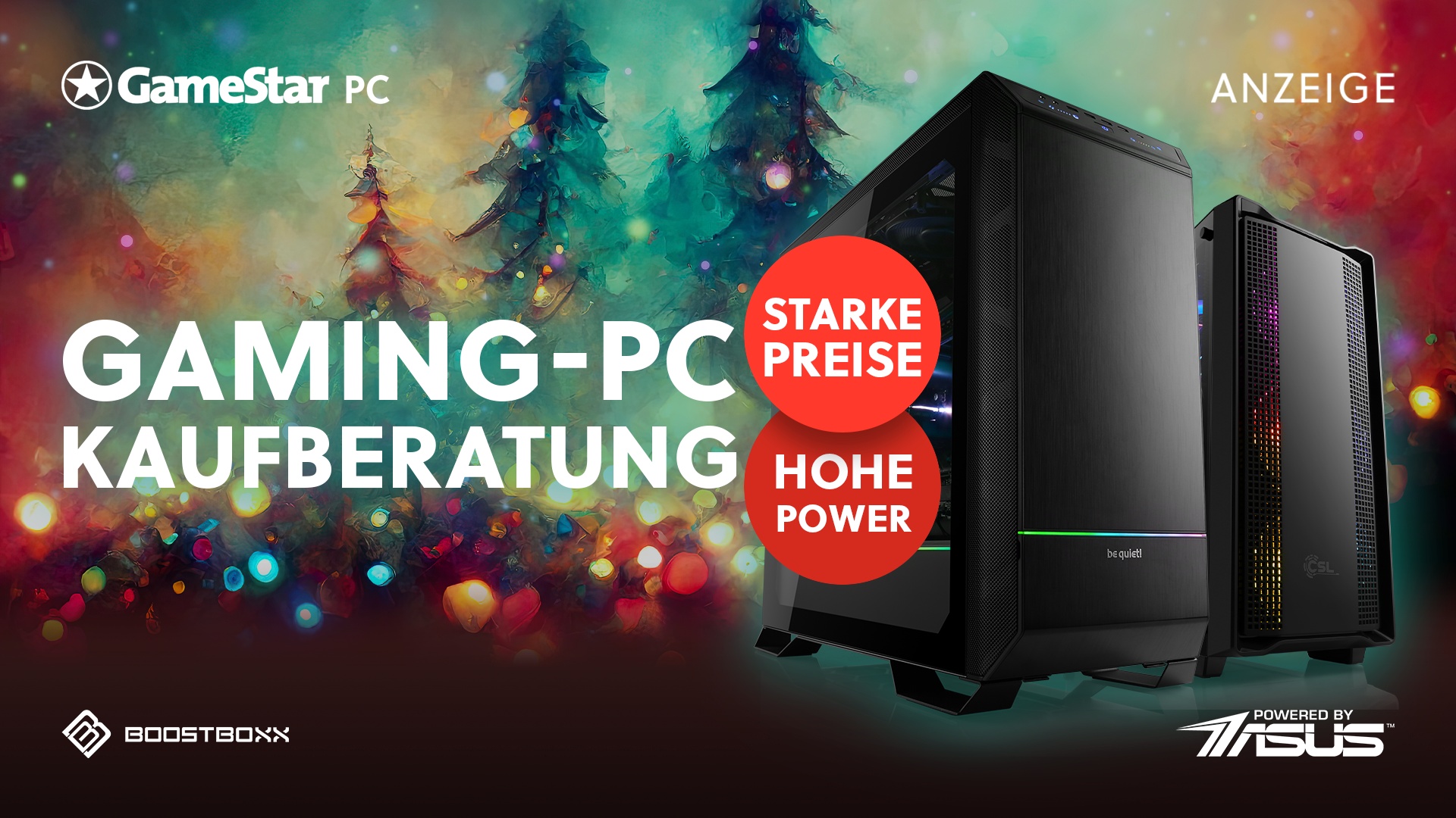 GameStar-PC-Kaufberatung - Die besten PCs für jeden Spielertyp zu Weihnachten