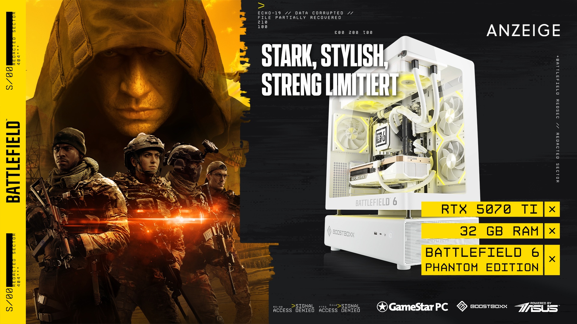 Deals: Traum-PC für Battlefield-F - RTX 5070 Ti, Ryzen 7 9800X3D, Vollversion und exklusive Battlefield-Gravur [Anzeige]