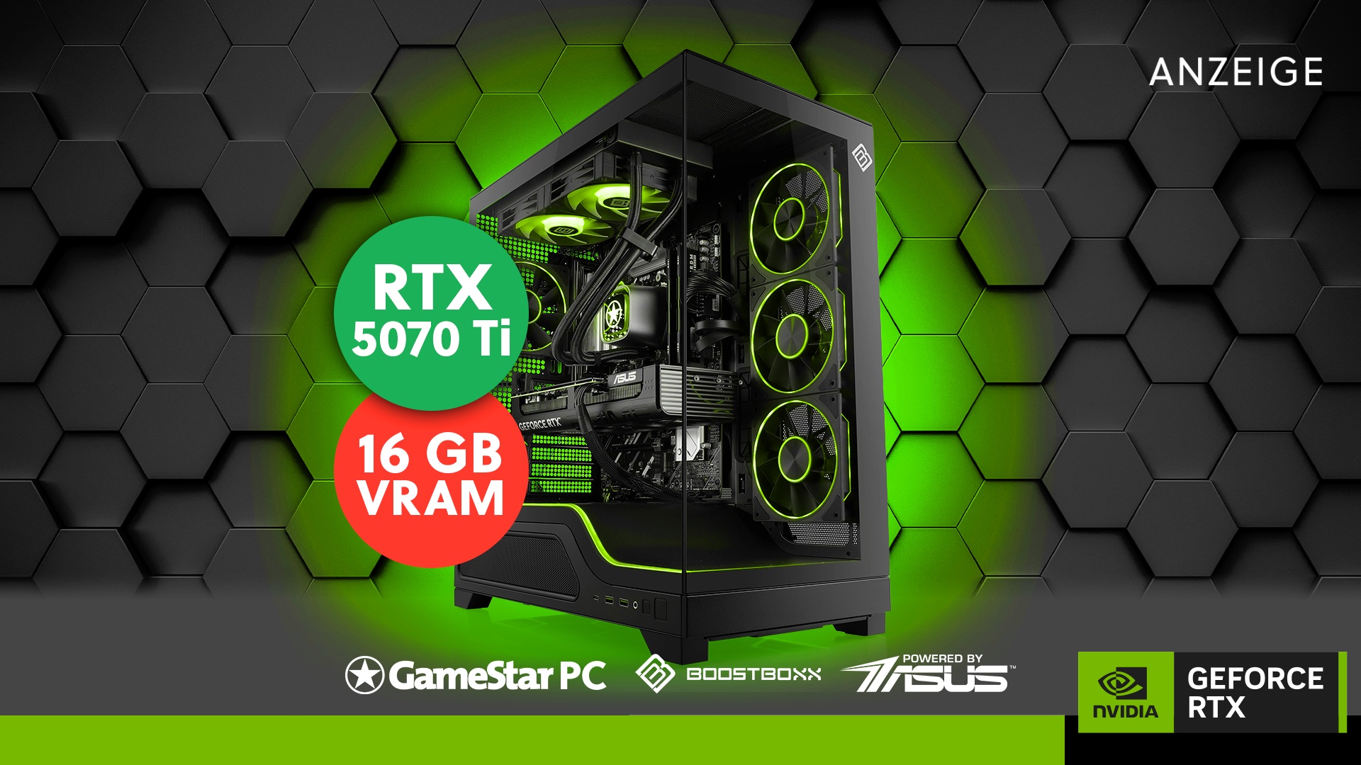 Deals: Günstiger als Selbstbau - Gaming-PC-Biest mit RTX 5070 Ti 16 GB und blitzschneller Ryzen-CPU [Anzeige]