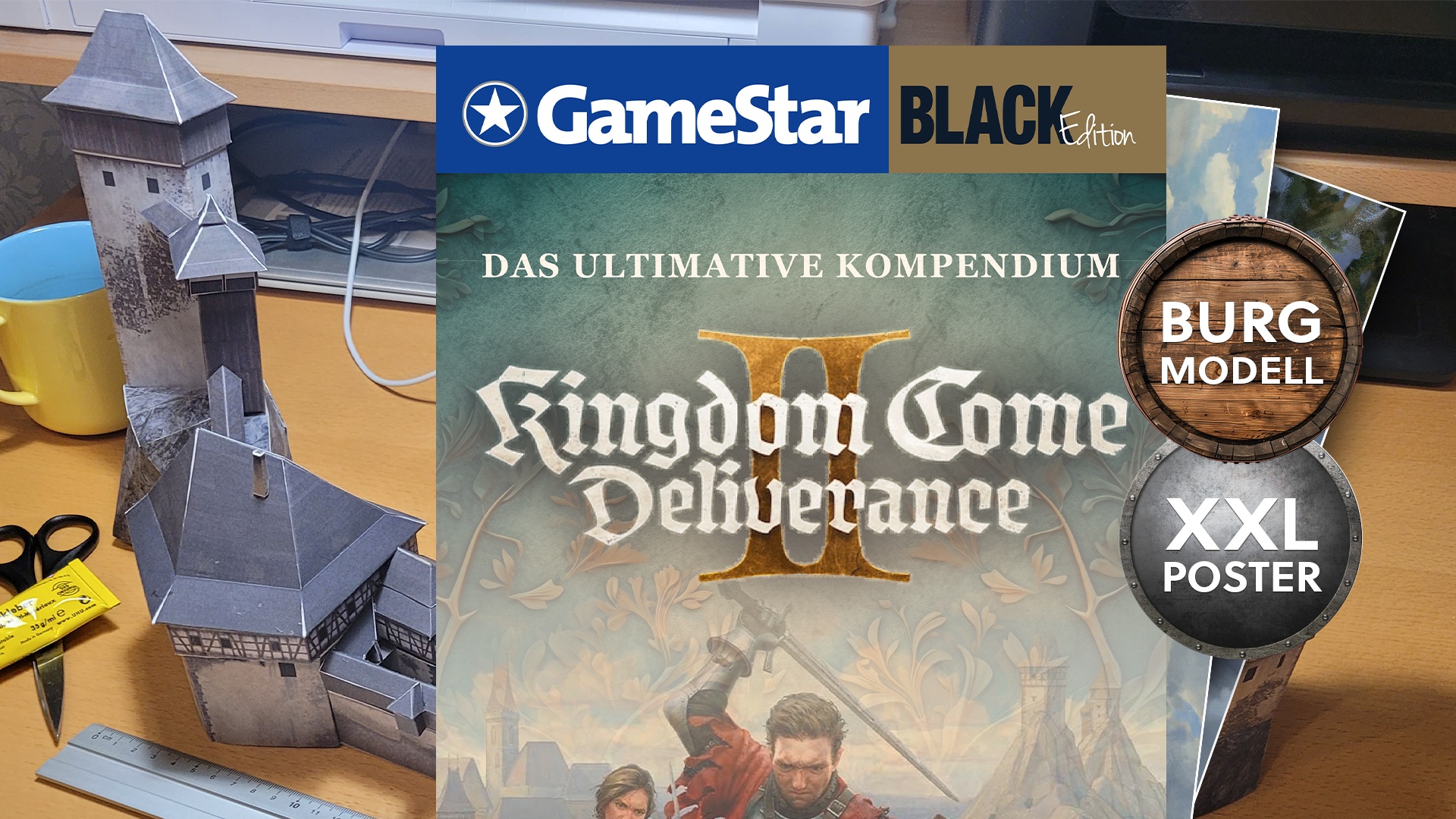 Modellbausatz - Kingdom Come 2 komplett gelöst und sogar ne ganze Burg als Bausatz im Sonderheft