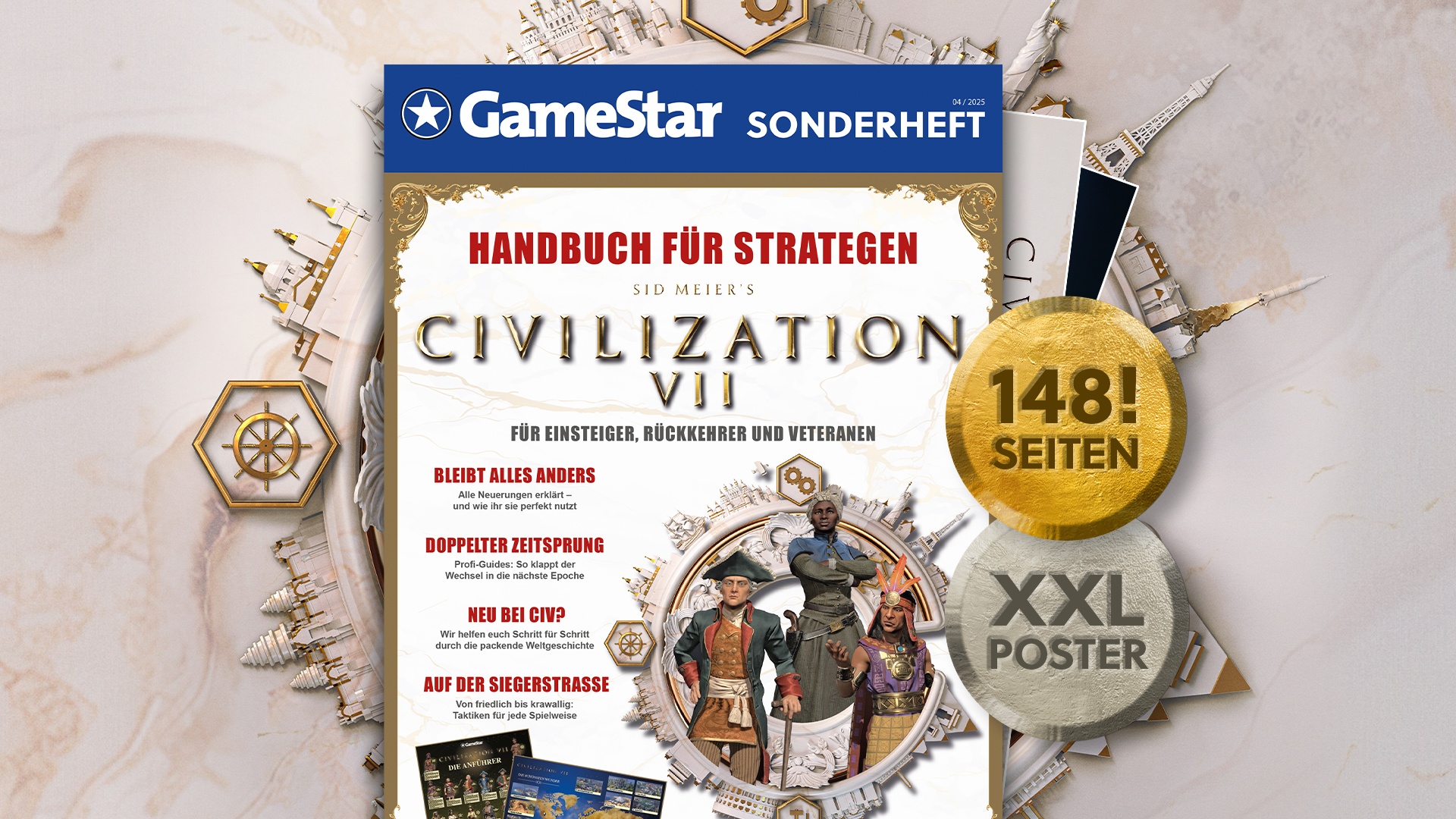 News: Jetzt am Kiosk - Holt euch das dicke GameStar Sonderheft zu Civilization 7 in eurer Nähe!