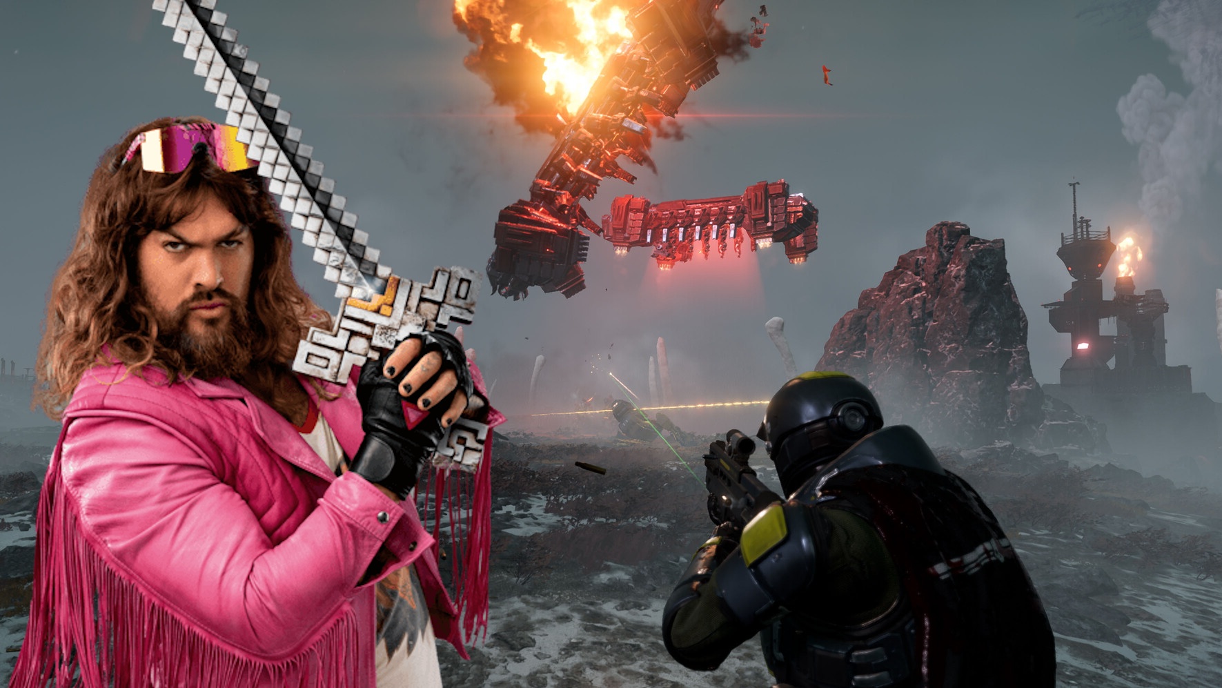 News: Helldivers - Bei Sonys Kinofilm übernimmt Jason Momoa die Hauptrolle und Fans hoffen, dass sein Charakter maximal fünf Minuten überlebt
