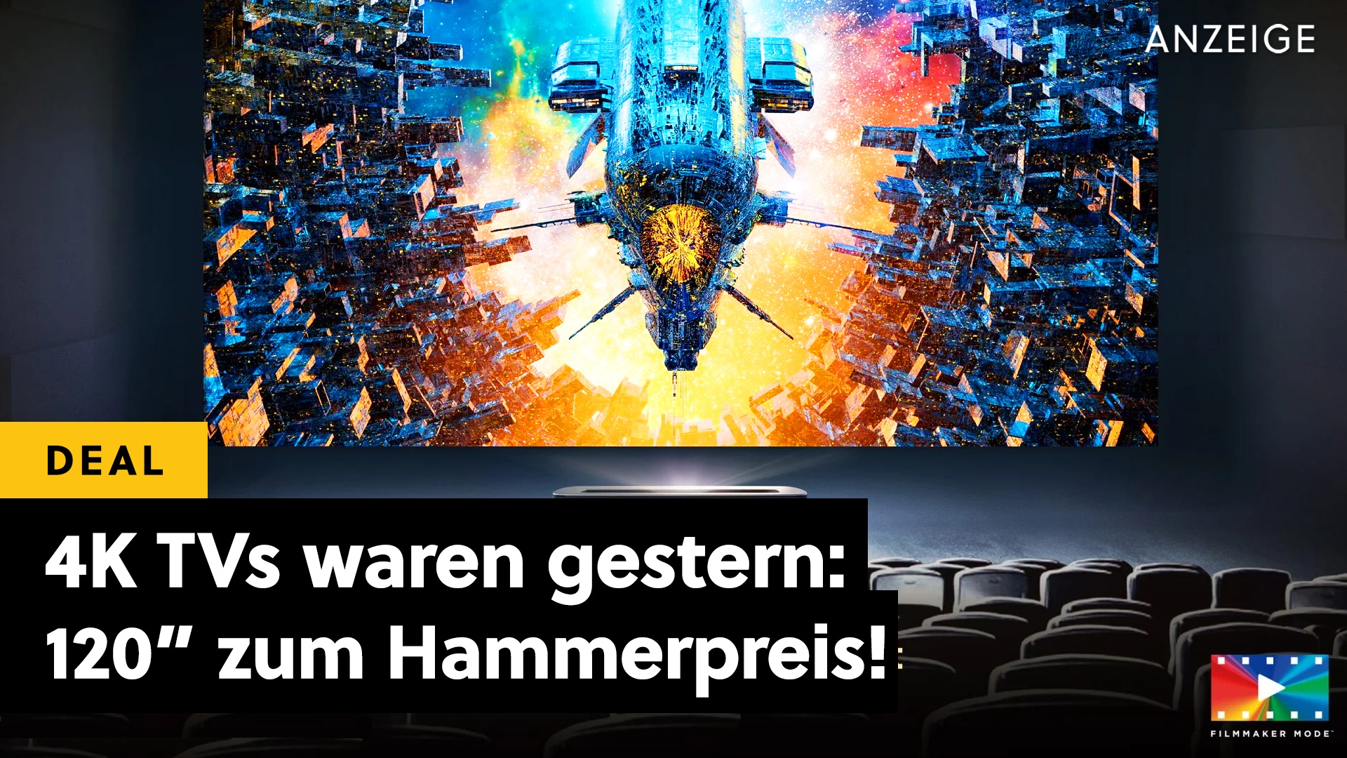 Deals: 4K TVs waren gestern! - 120 Zoll und traumhaftes Bild zum Hammerpreis dank MwSt.-Aktion! [Anzeige]