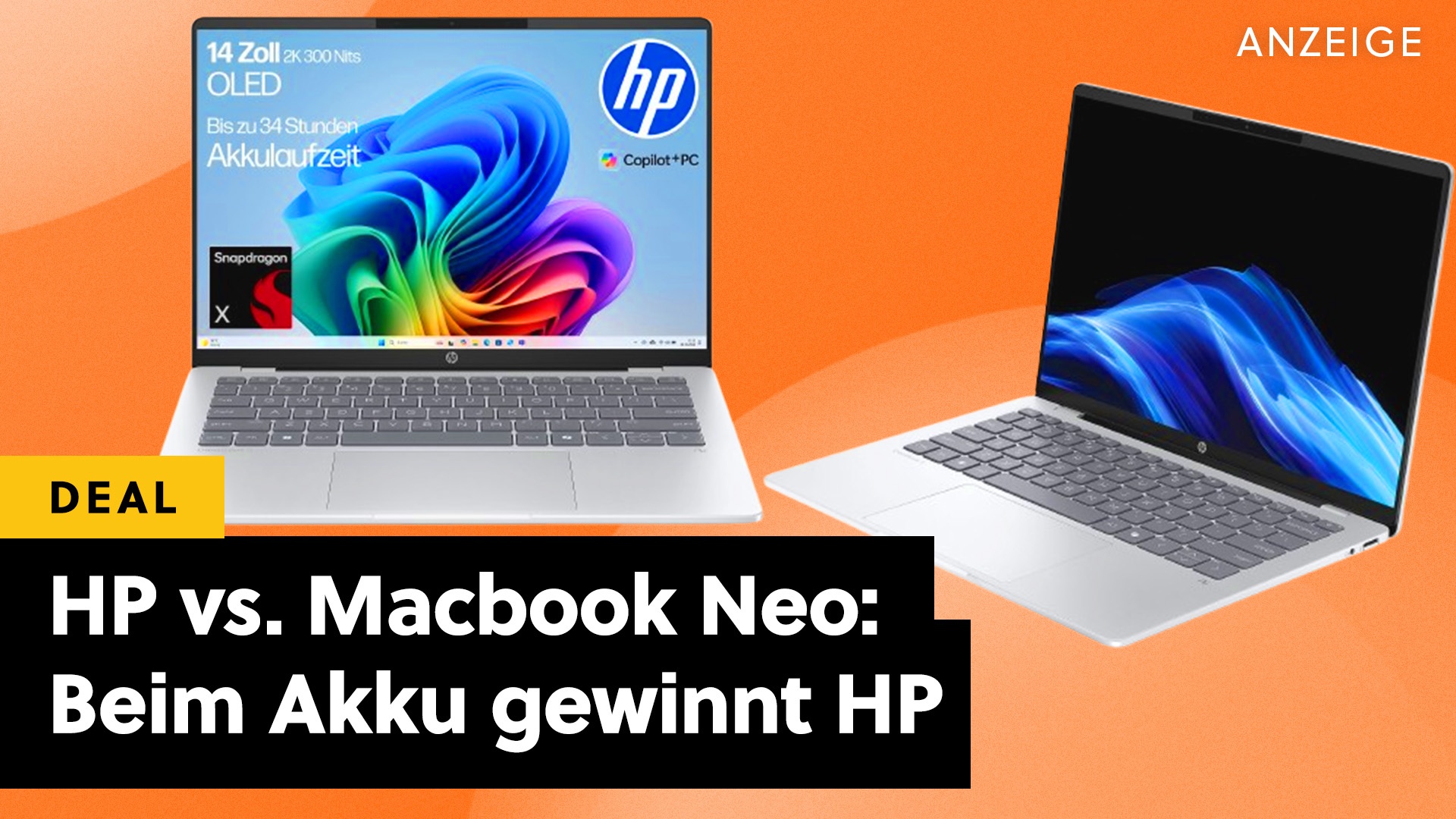 Deals: Krasse Laufzeit und OLED - Geheimer MacBook-Neo-Killer: HP OmniBook 5 jetzt im Angebot [Anzeige]