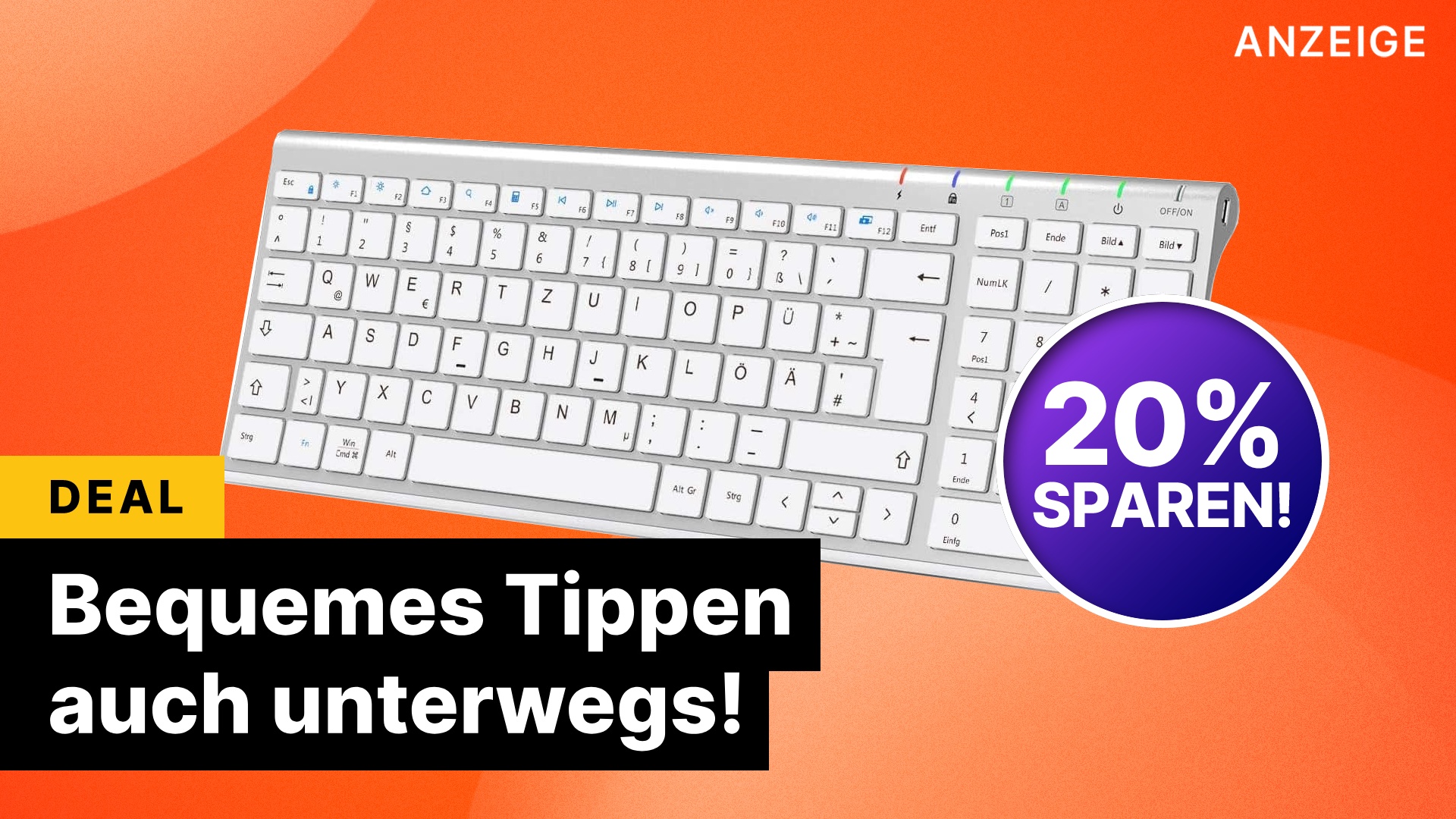 Mit diesem genialen Keyboard arbeitet ihr auch unterwegs wie im Home Office!