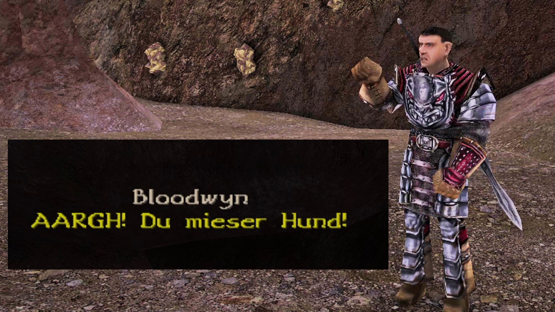 In Gothic 2 Die Nacht des Raben geben wir jemandem volles Pfund aufs Maul