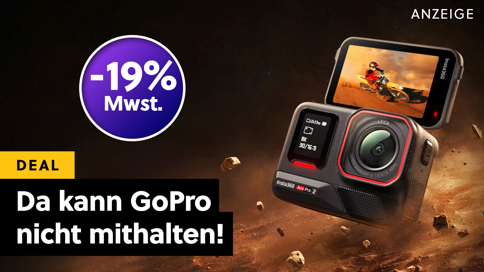 Deals: 8K-Actionkamera - Diese geniale Cam überholt GoPro zum Aktionspreis! [Anzeige]