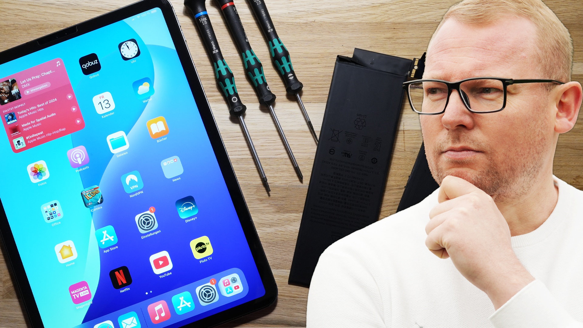 Ich habe den Akku bei meinem iPad Pro getauscht und kann euch nur dringend davon abraten