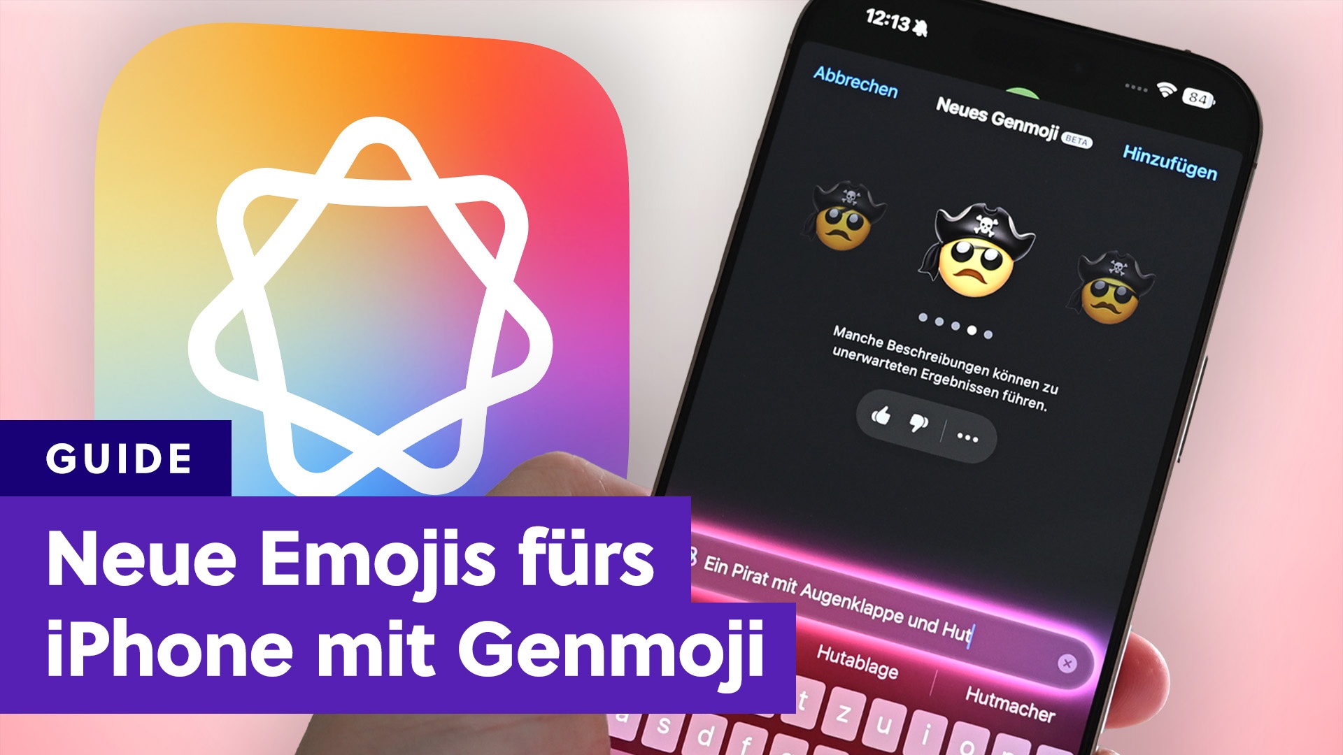 iOS 18.4 Beta: So erstellt ihr eigene Emojis mit Genmoji