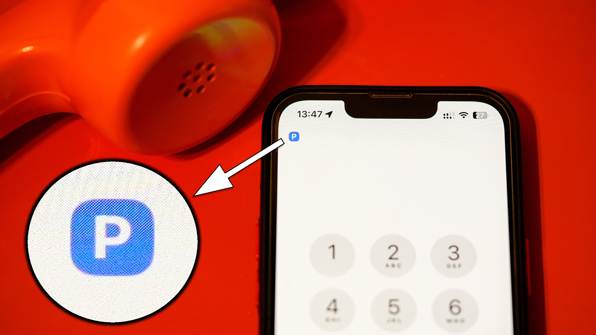 Was bedeutet das blaue Symbol, das manchmal in der Telefon-App auf dem iPhone erscheint?