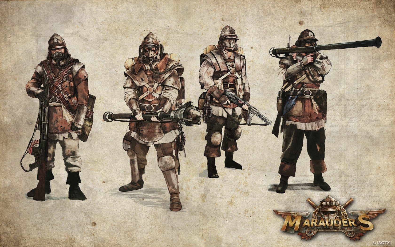 Iron Grip Marauders Artworks und Konzeptzeichnungen