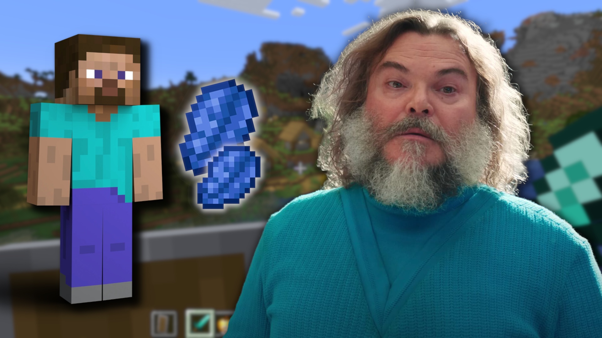 News: Minecraft - Jack Black ist jetzt Profi: Dank des Kinofilms ist der Schauspieler tief im Videospiel versunken