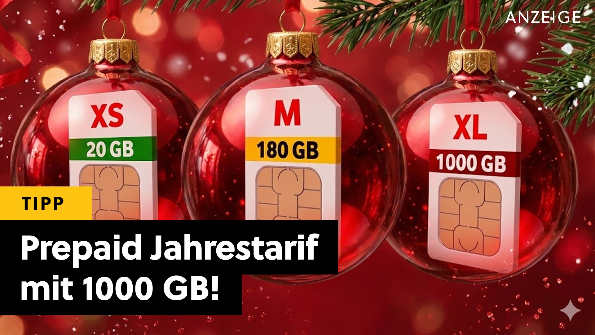 Deals: Prepaid-Tarif - 1000 GB im Jahrespaket von Vodafone versüßen euch Weihnachten! [Anzeige]