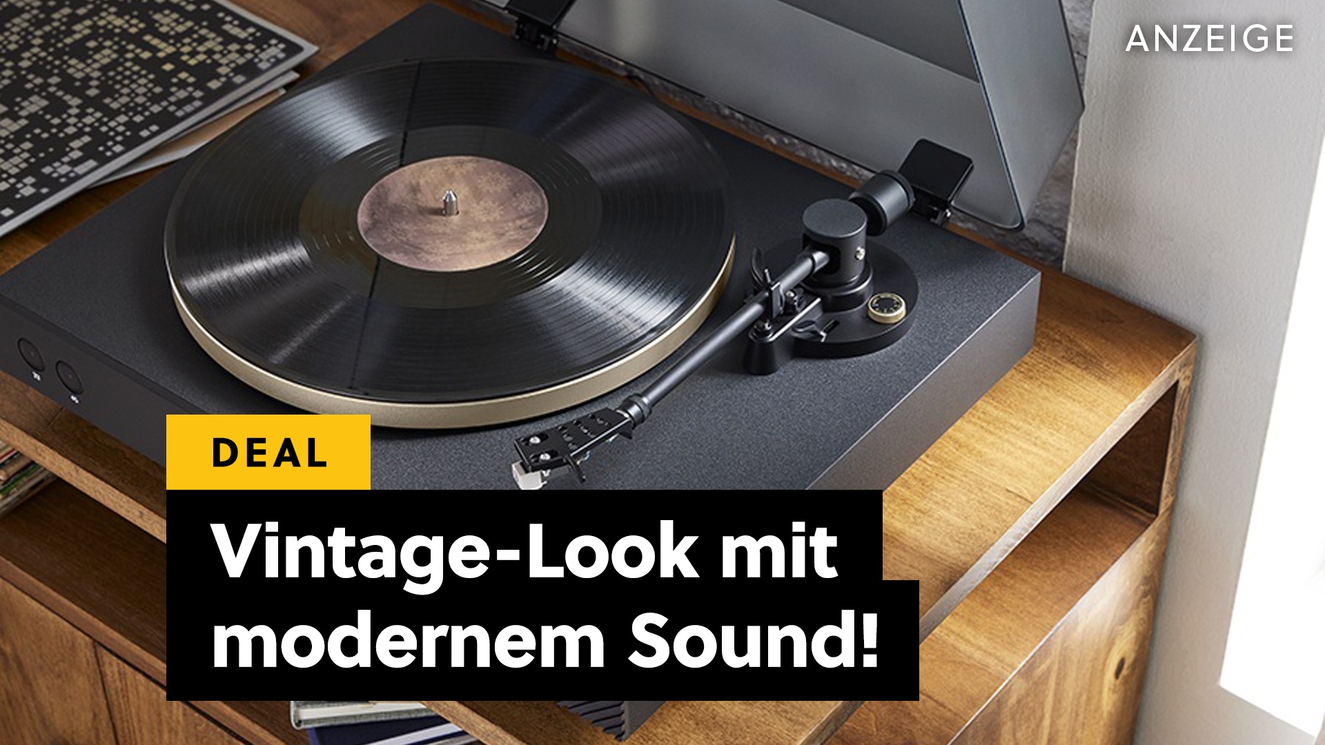 Deals: Vintage-Anlage - Zu diesem Plattenspieler gibt es passende HiFi-Lautsprecher [Anzeige]