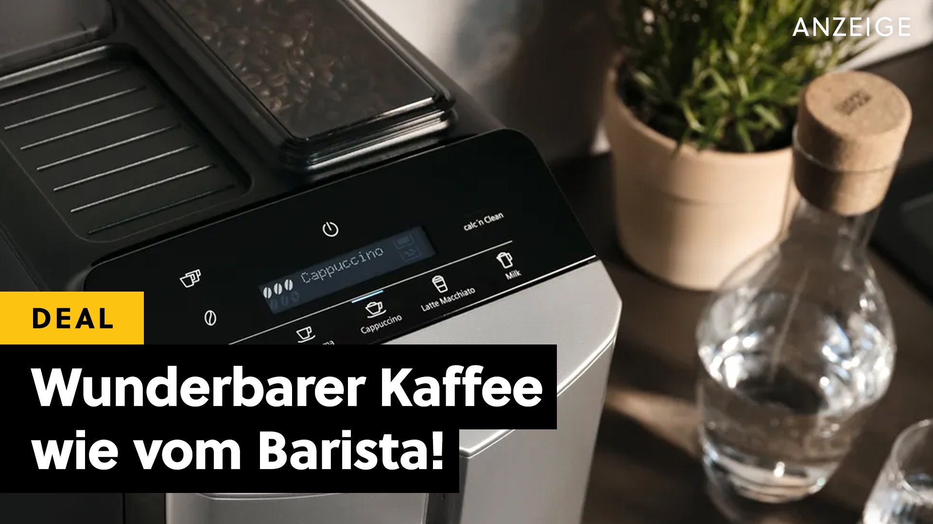 Deals: Siemens - Kaffeevollautomat mit Milchaufschäumer & Keramikmahlwerk jetzt supergünstig! [Anzeige]