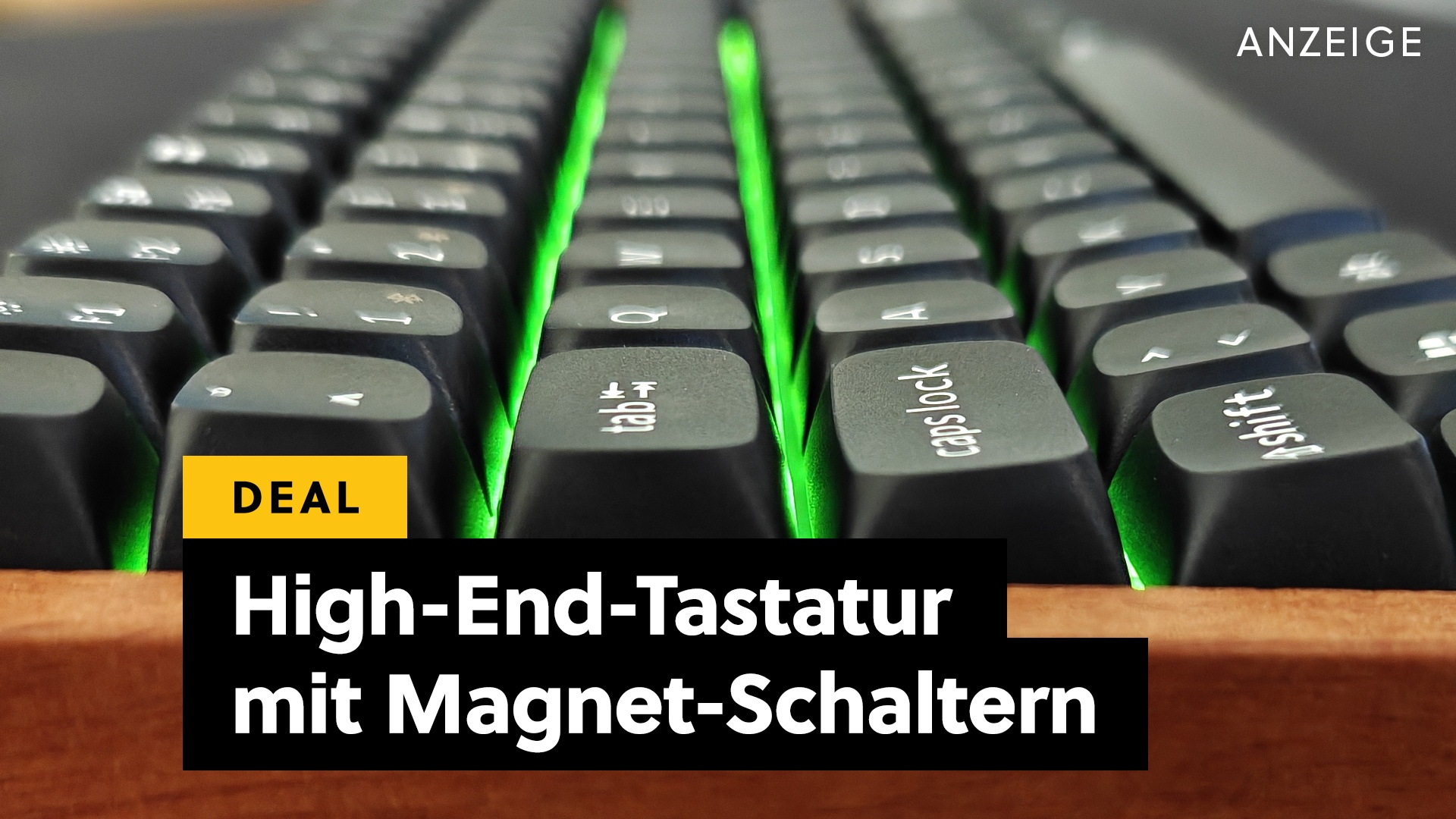 Metallrahmen, Holzakzente, Magnet-Schalter – Das Tippen auf dieser Tastatur macht nicht nur Spaß, sondern hört sich auch gut an!