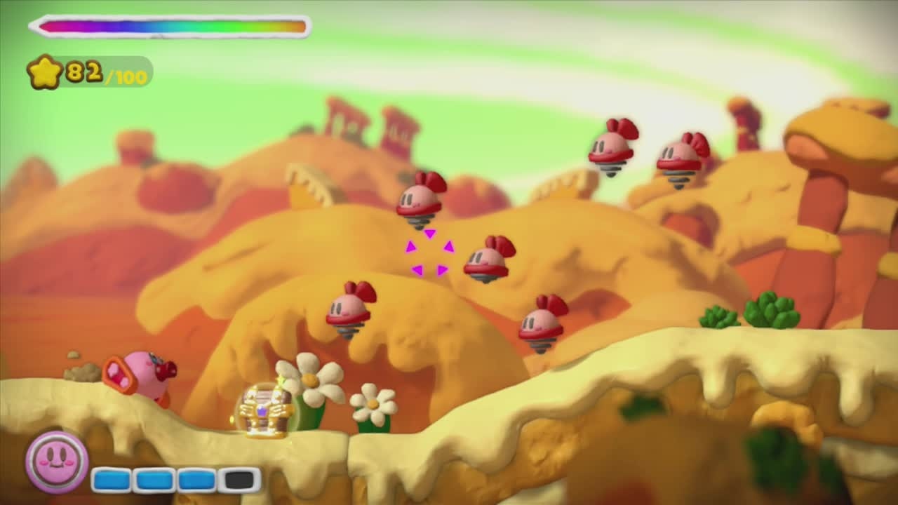 Kirby und der RegenbogenPinsel Screenshots vom WiiU