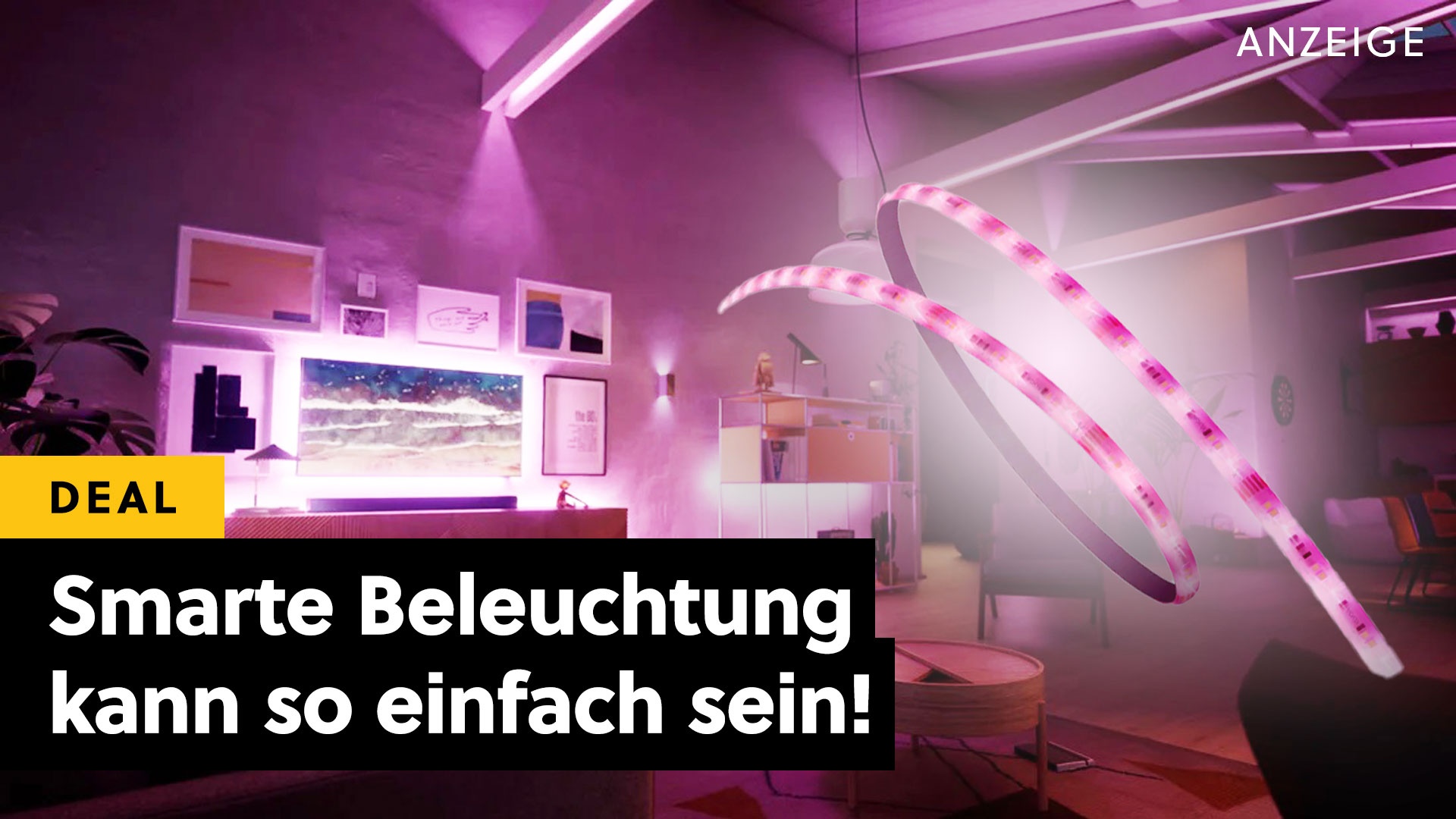 Deals: LED-Streifen - Philips-Konkurrenz zeigt, wie einfach man Smart-Homes beleuchten kann! [Anzeige]