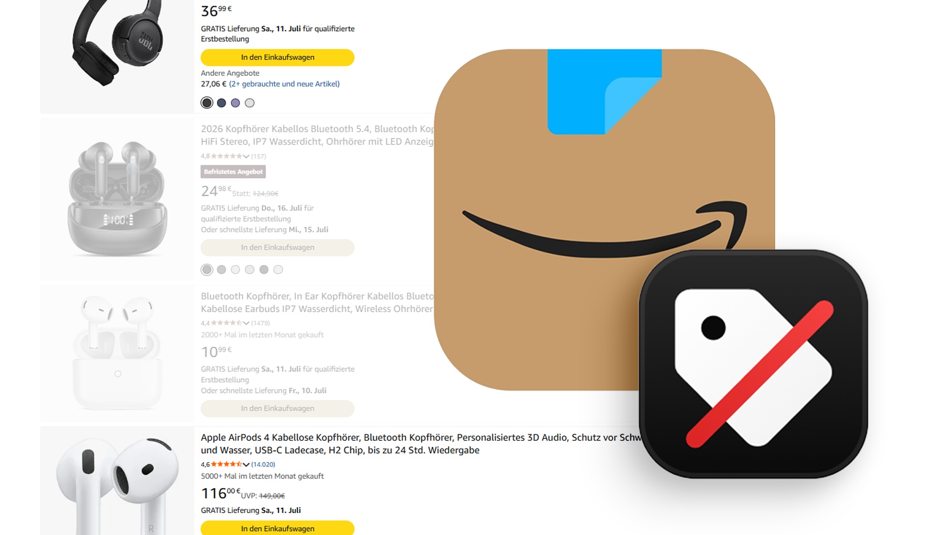 Special: Add-on - Amazon ist voll mit No-Name-Produkten und Imitationen: Dank eines Add-ons müsst ihr Marken wie Xinwld, Ntaanoo oder Zlytwa nie wieder sehen