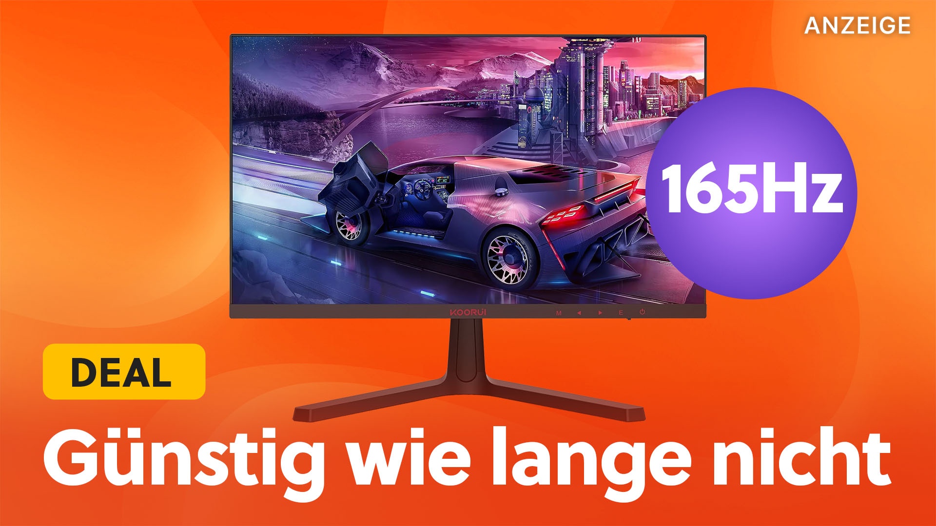 Gaming-Monitor mit mehr Hertz, als er Euro kostet: 165Hz waren lange nicht so günstig!