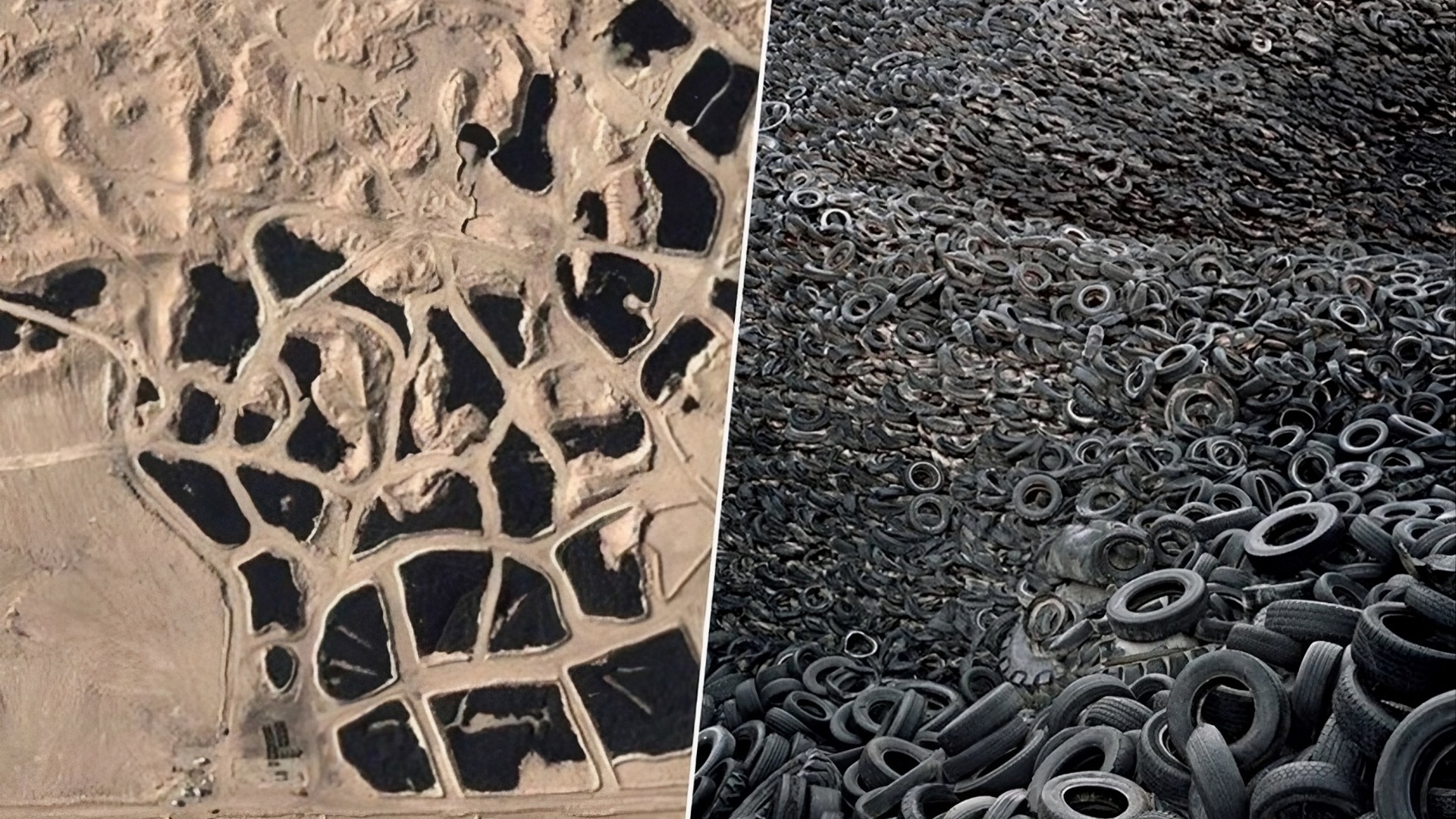 Special: Wissenschaft - Kuwait häufte so viele Altreifen in der Wüste an, dass sie auf Fotos aus dem Weltall als riesige schwarze Flecken zu sehen waren – dann begann eine beispiellose Räumaktion