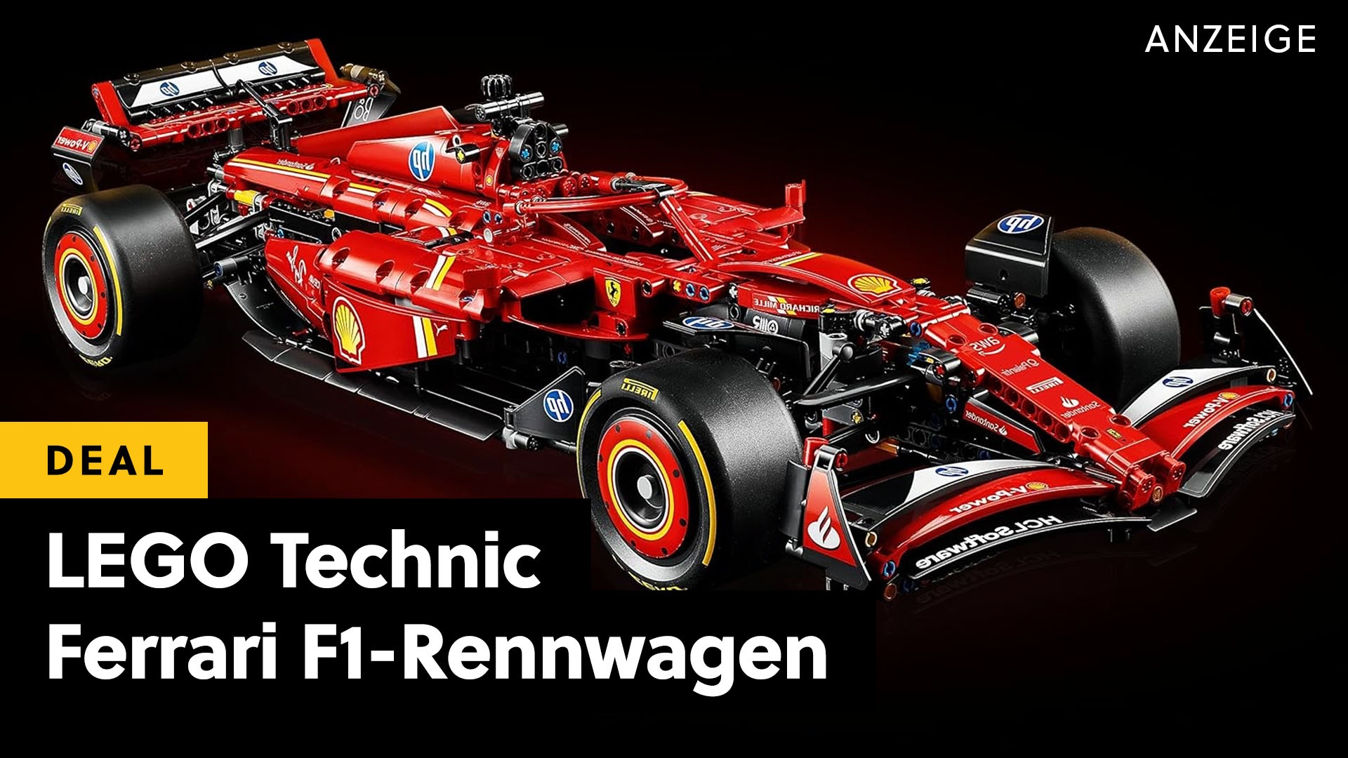 Deals: F1-Rennwagen - LEGO Technic Set stellt selbst harte Scuderia Ferrari-Fans auf die Probe [Anzeige]