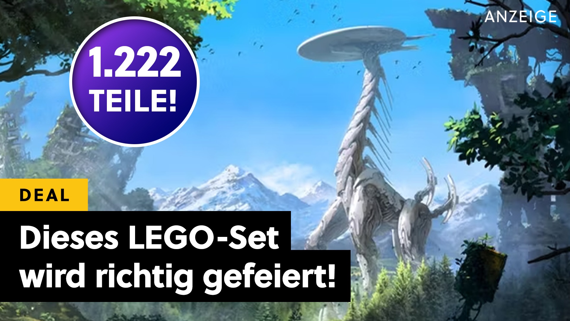 Über 1.200 Teile und fast einen halben Meter hoch: LEGO hat ein grandioses Horizon-Set herausgebracht, da ist sogar Aloy begeistert!