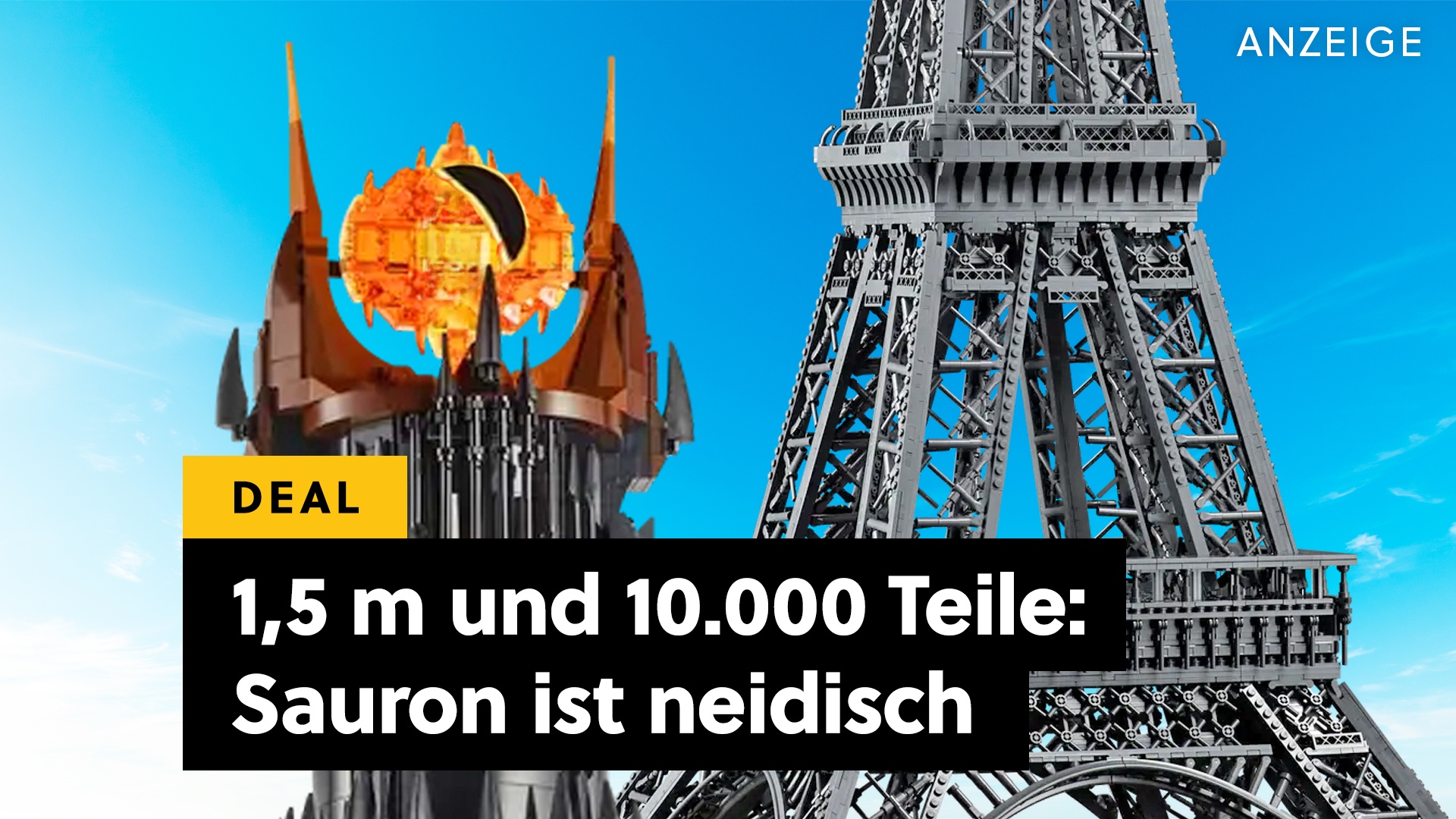 Sauron kann einpacken: Dieser LEGO-Turm mit 10.000 Teilen lässt Barad-dûr wie eine Sandburg aussehen!